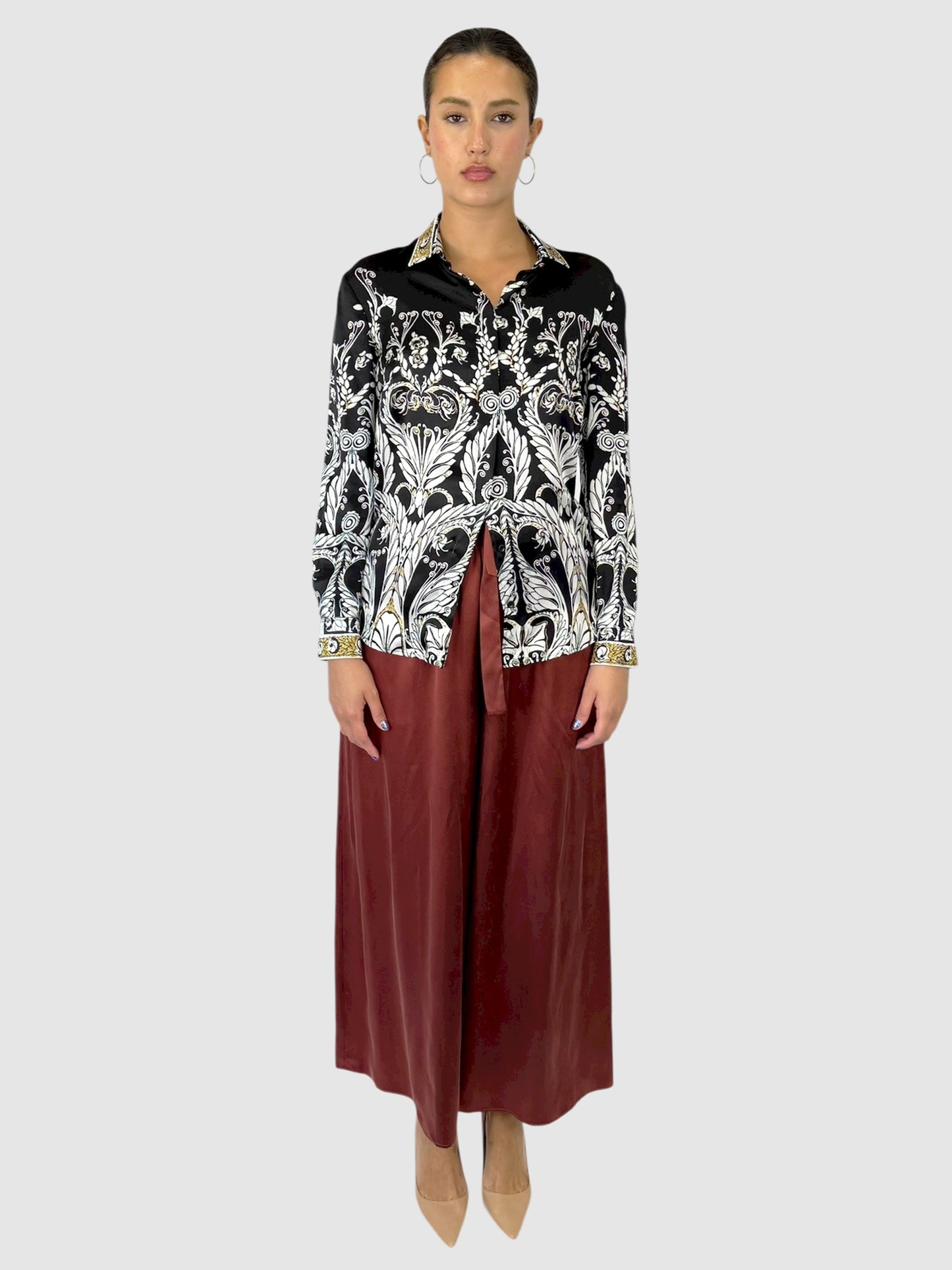 Printed Silk Top