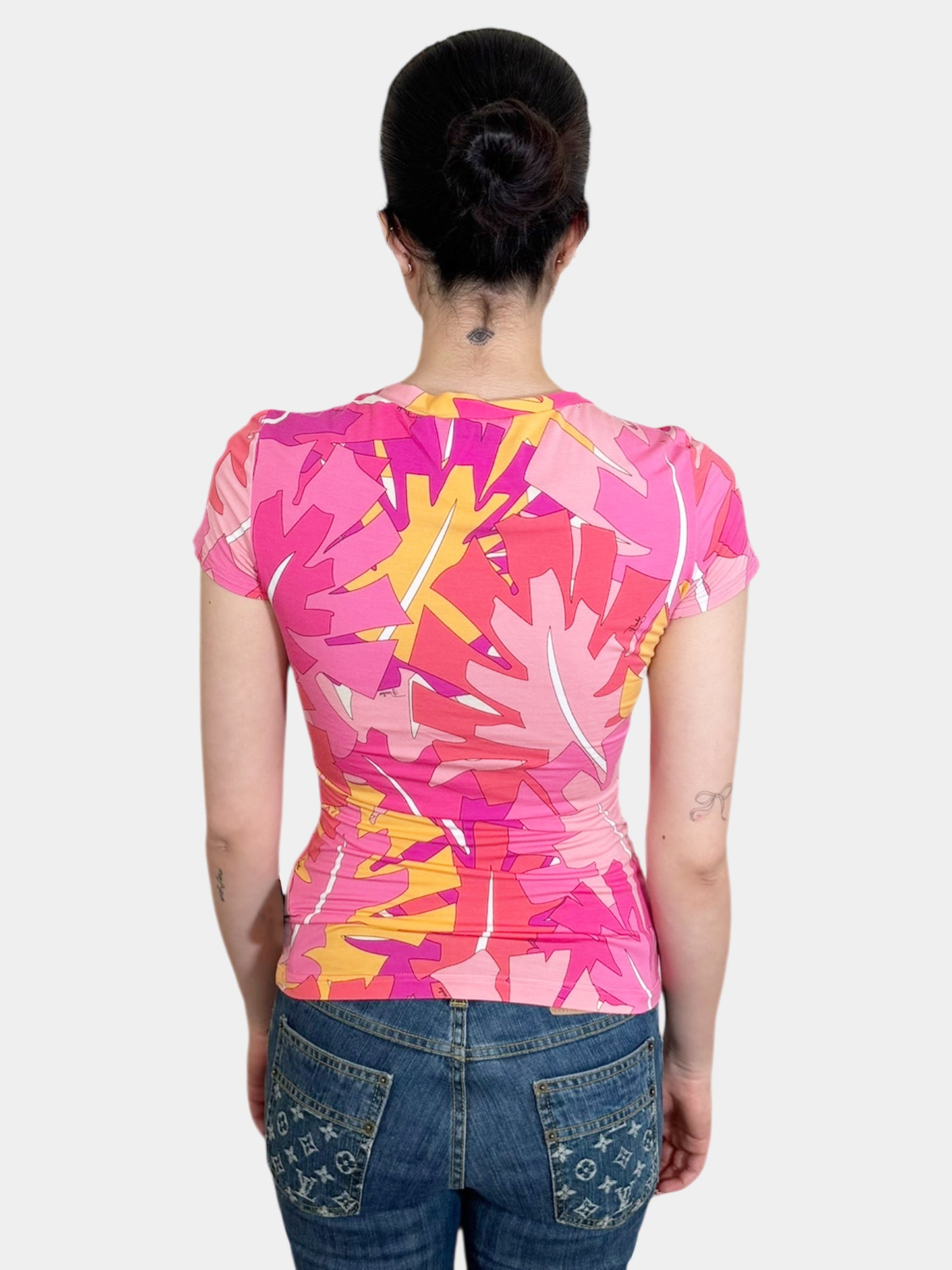 Leaf Print Top