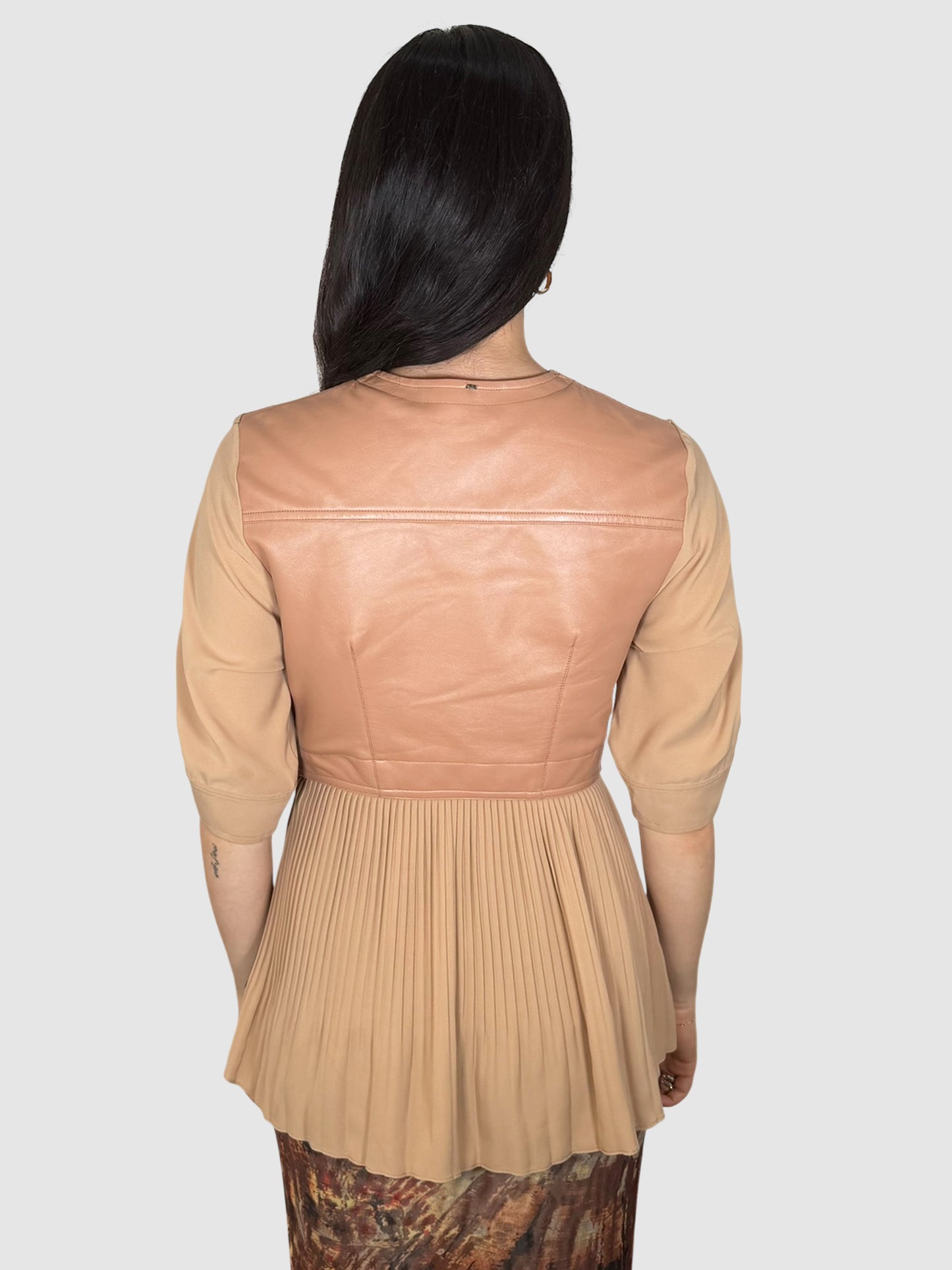 Pleated Belted Top
