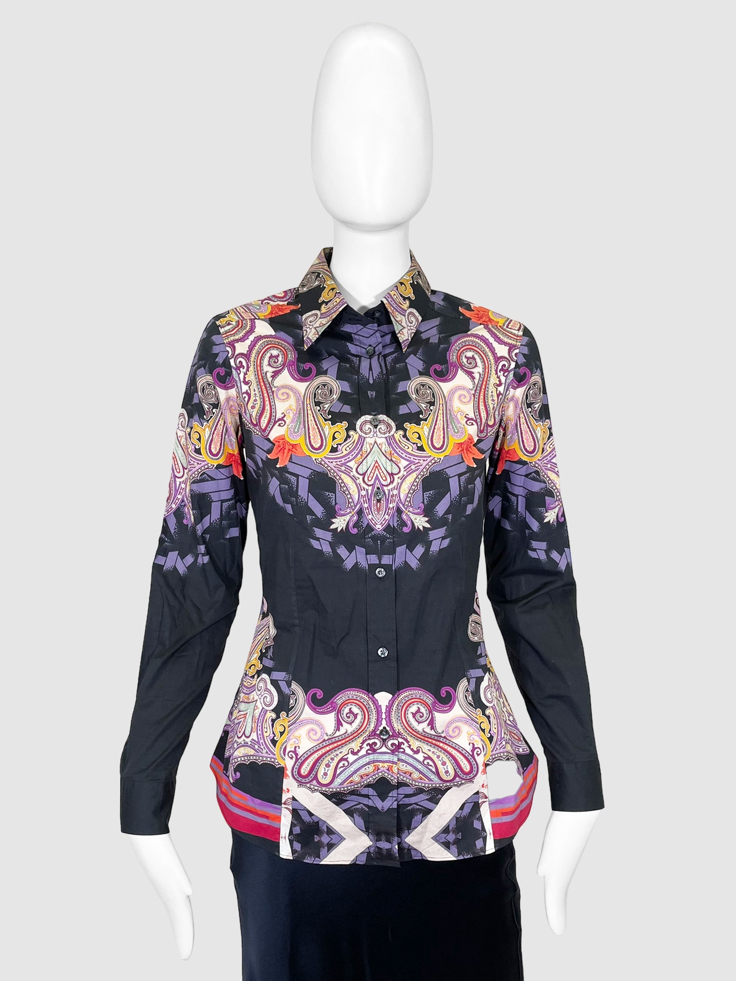 Signature Print Shirt - Size 40