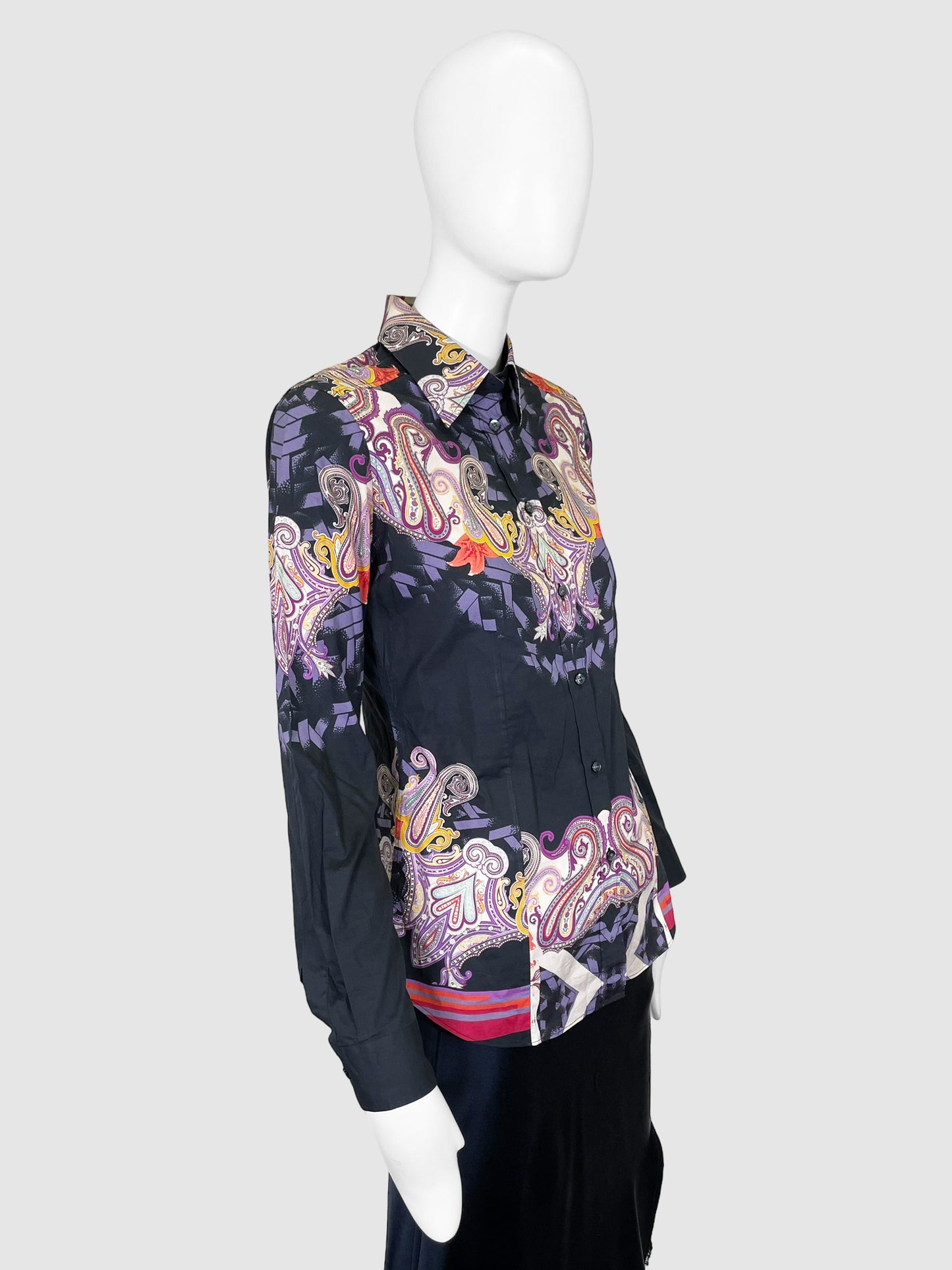 Signature Print Shirt - Size 40