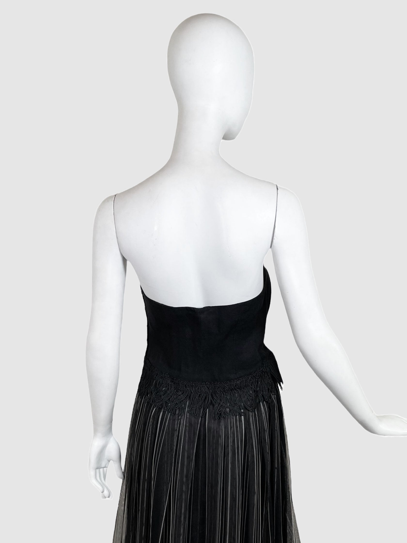 Valentino Strapless Linen Bustier - Size 8