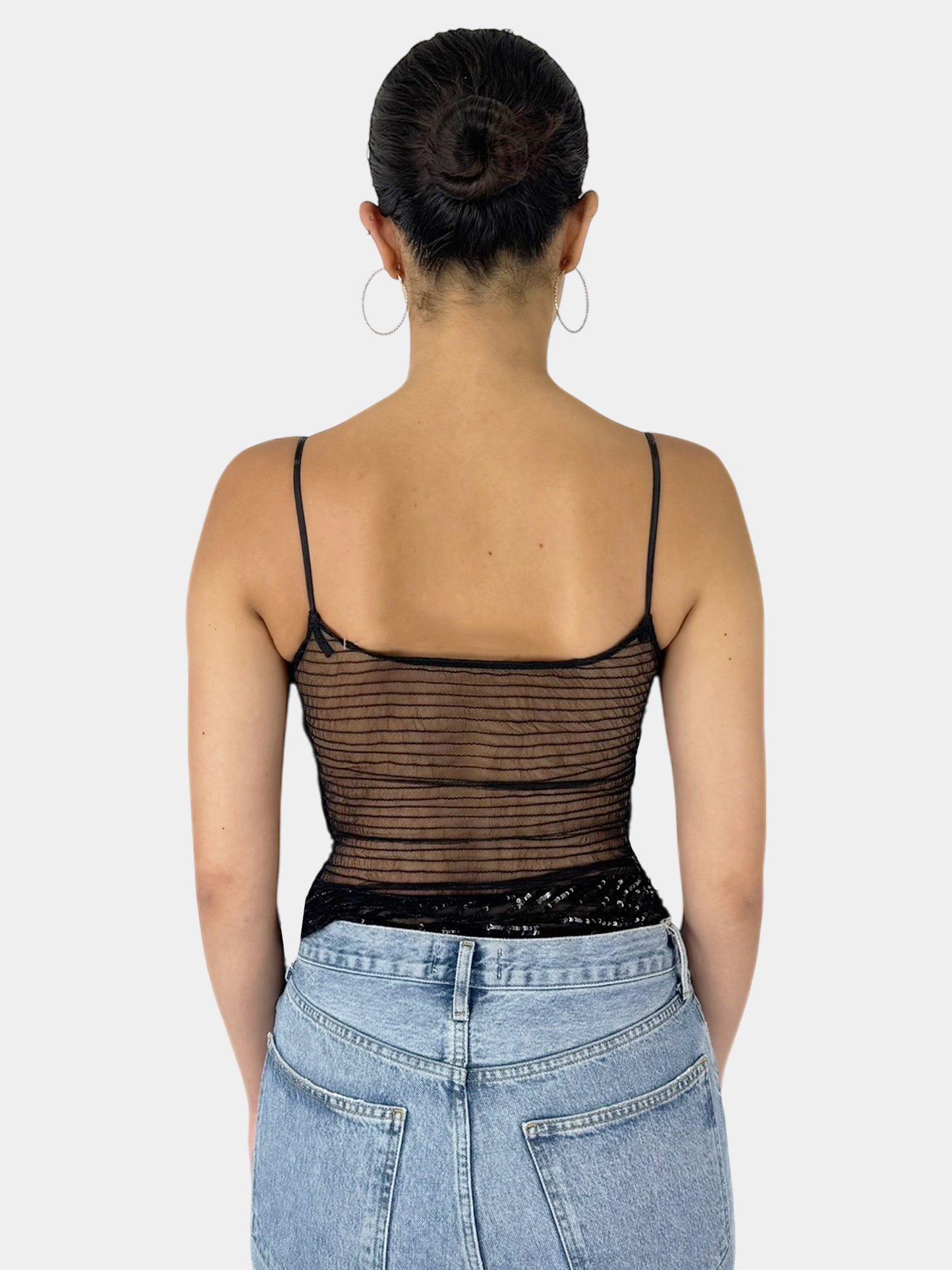 Sequin Mesh Top