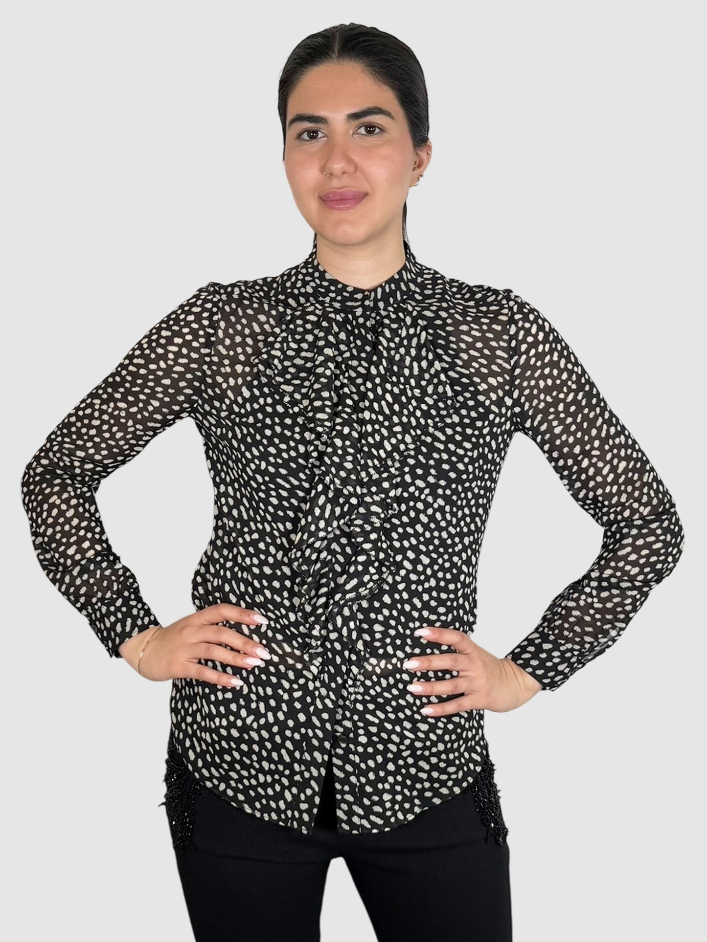 Printed Silk Top