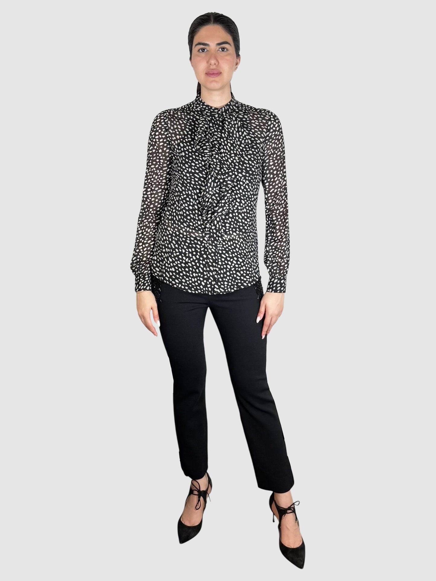 Printed Silk Top