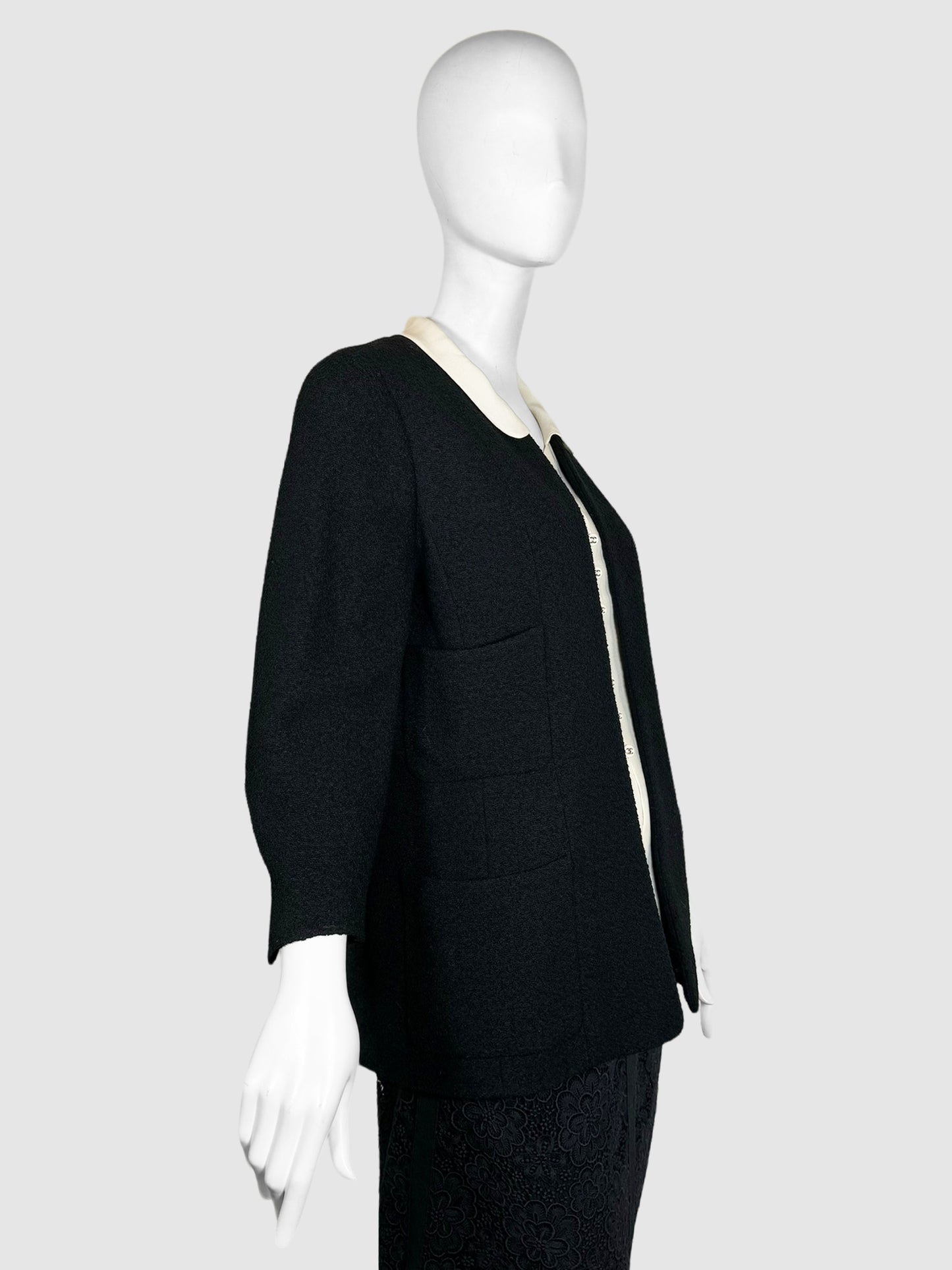 Wool Jacket with Inset - Size 44