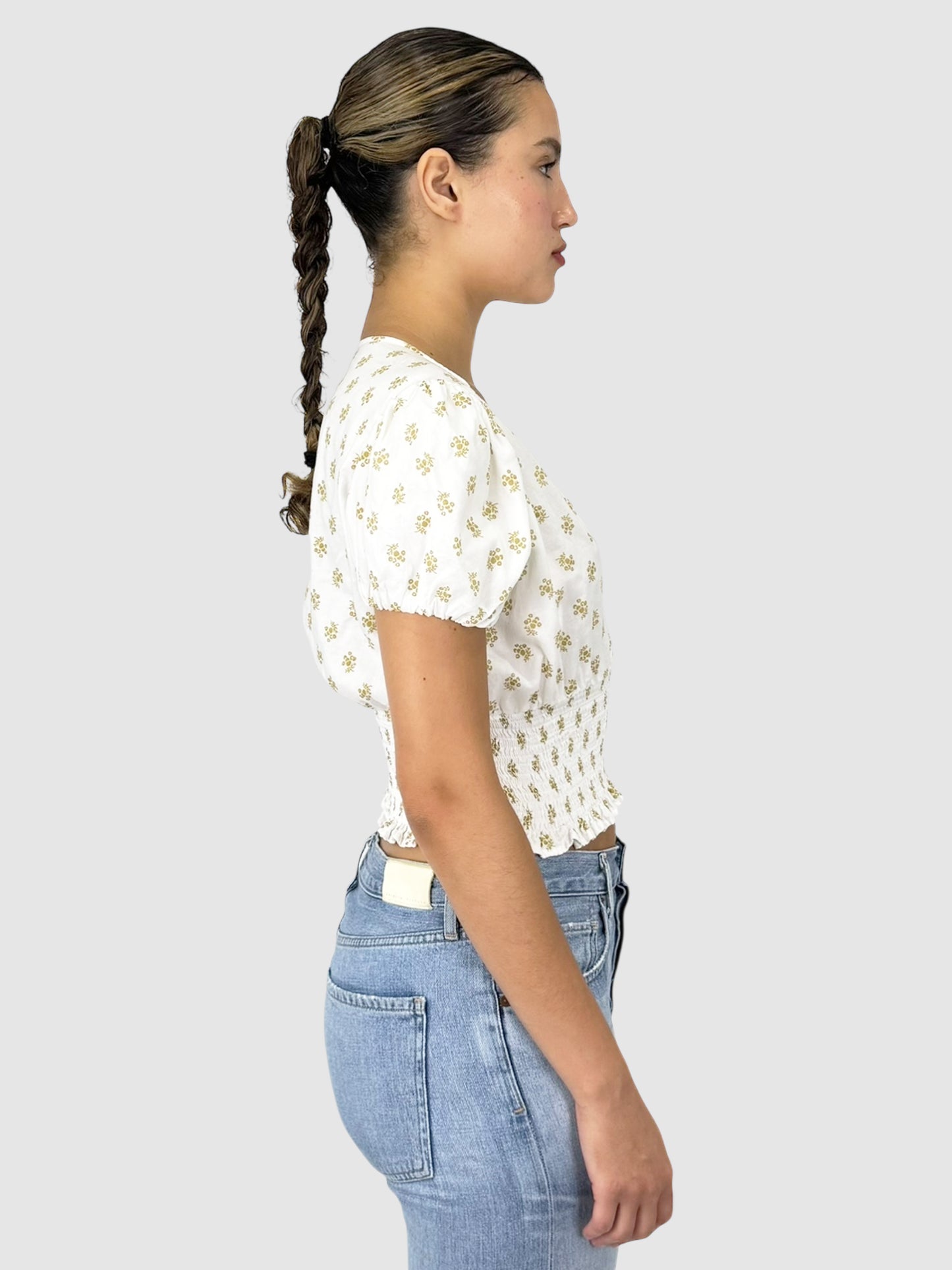 Floral V-Neck Top