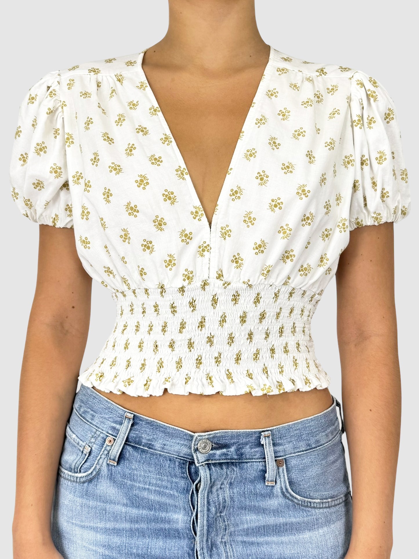 Floral V-Neck Top