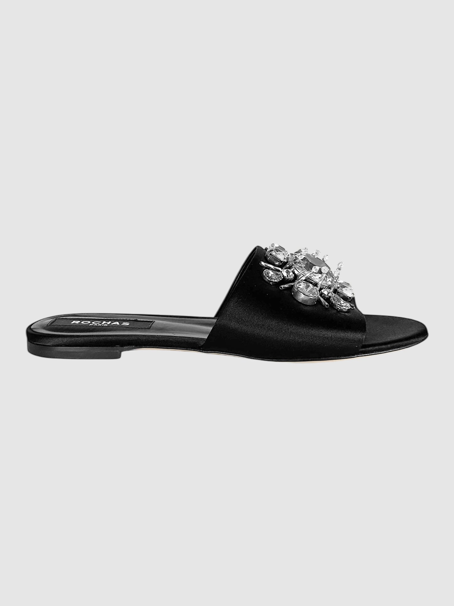 Rhinestone-Embellished Slides
