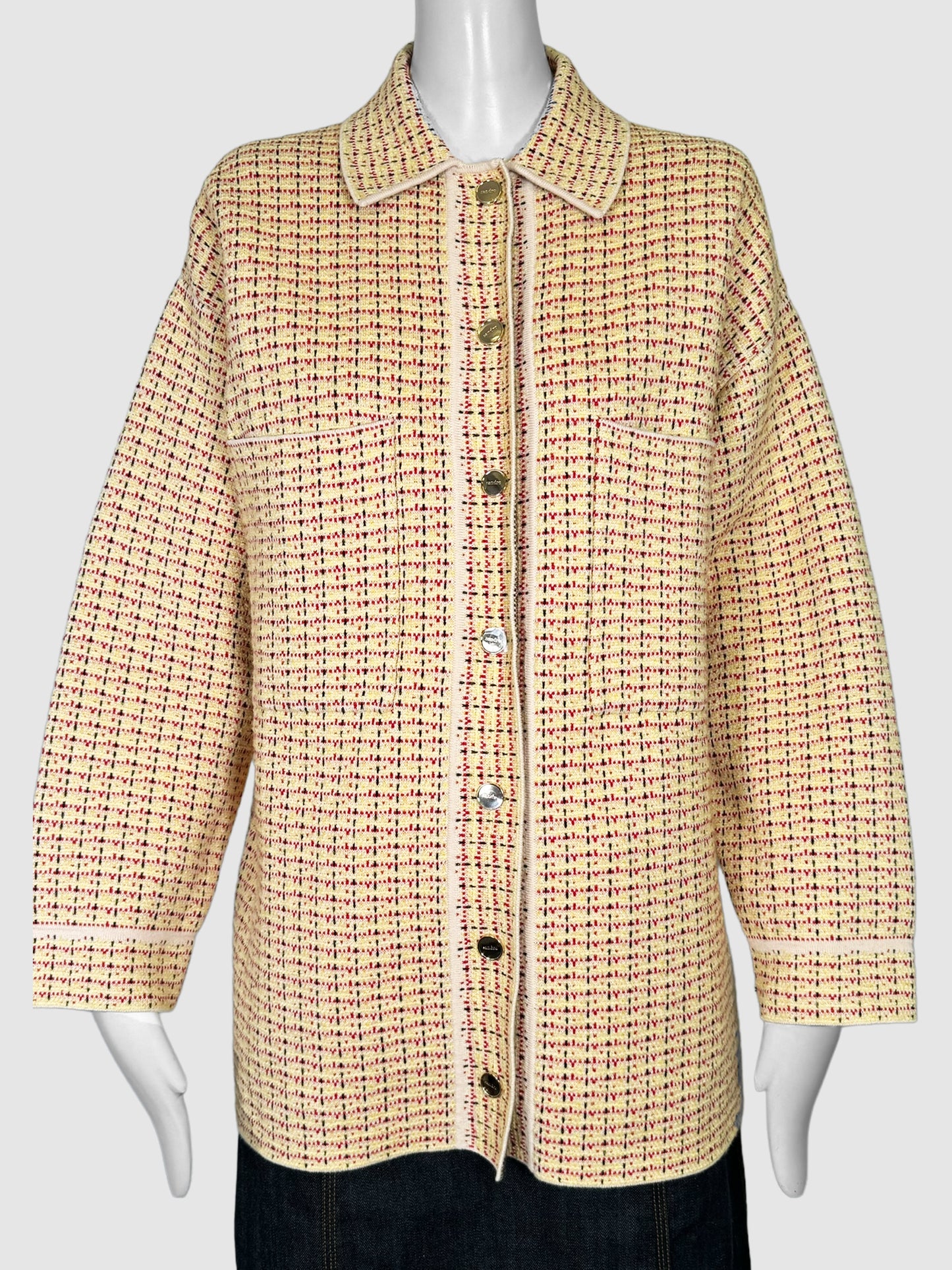 Tweed Knit Cardigan - Size 2