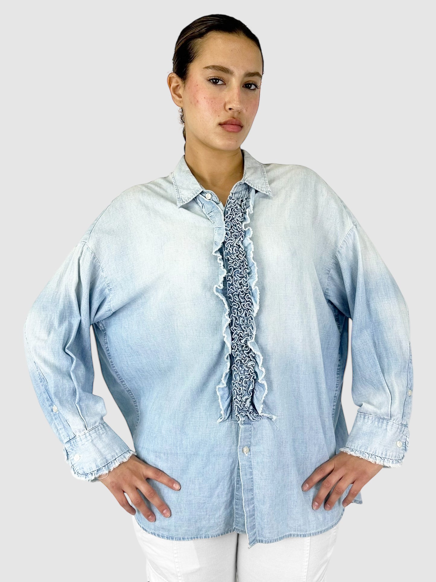 Oversized Denim Top