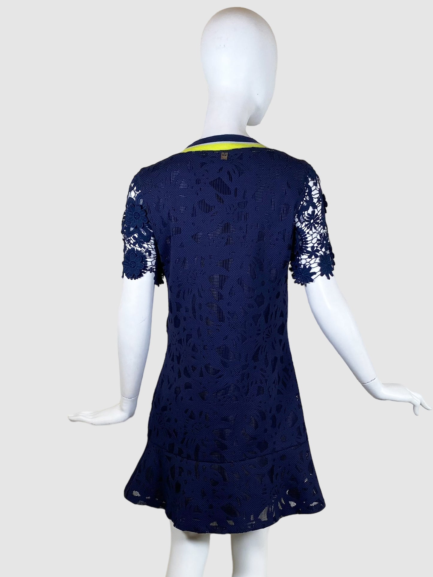 Twinset Floral Lace V-neck Dress - Size XS