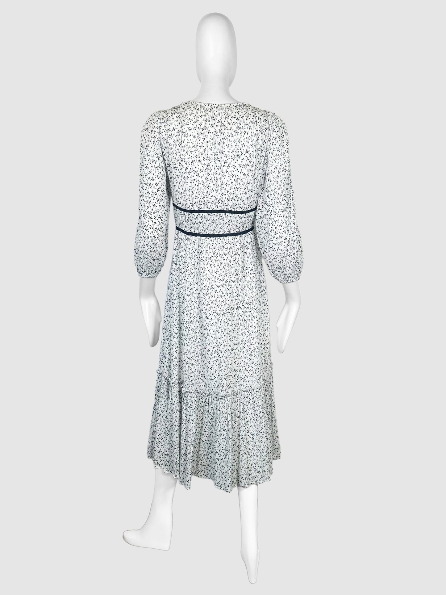 V-Neck Midi Dress - Size 0