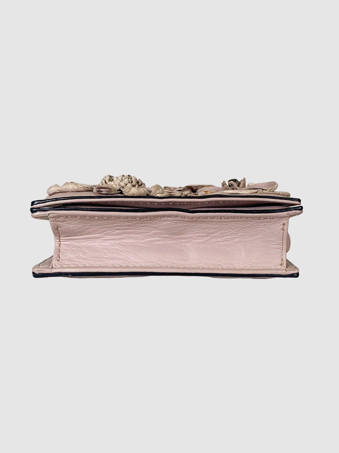 Valentino Leather Floral Mini Crossbody Bag