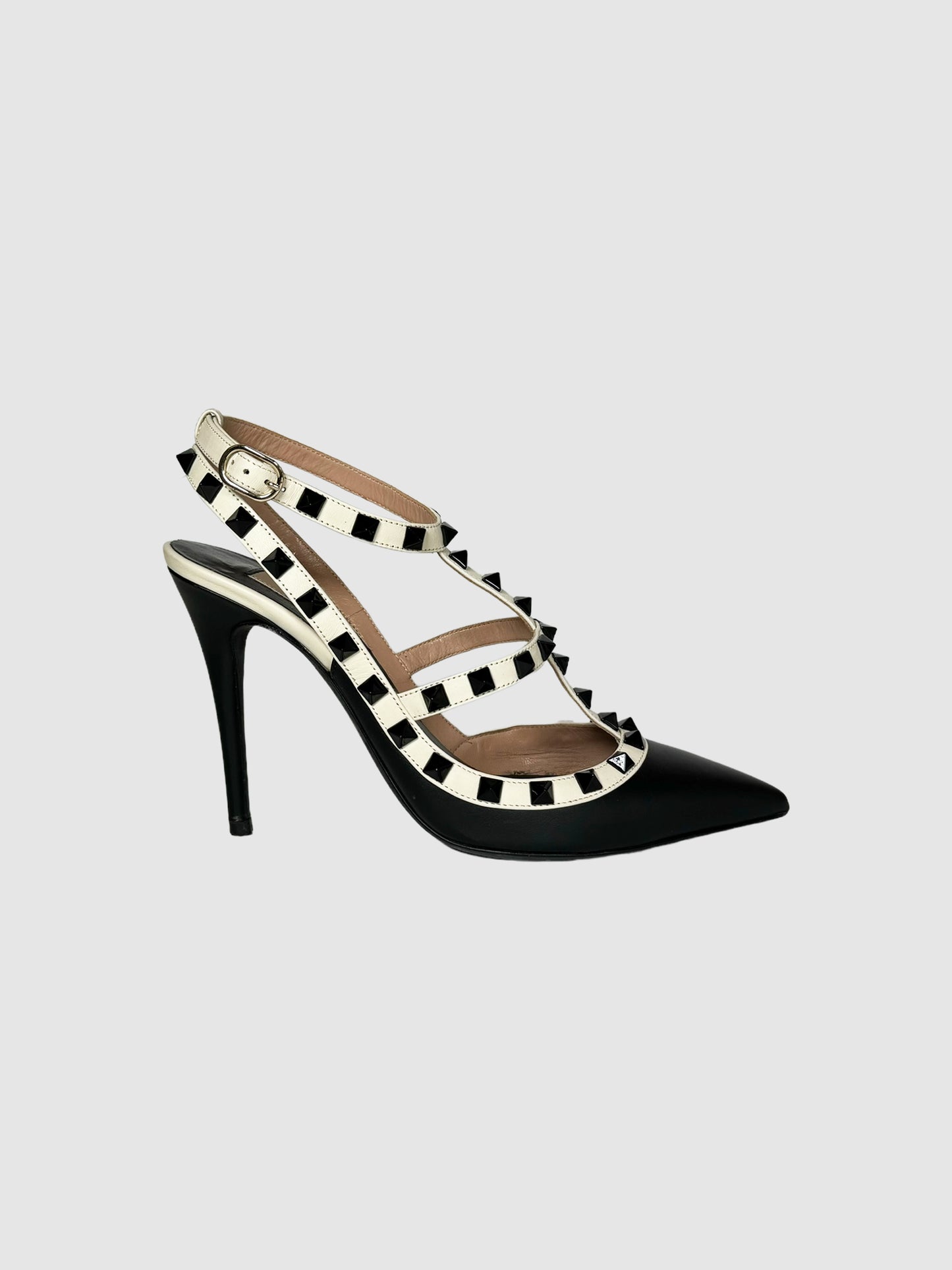 Garavani Rockstud Ankle Strap Pumps secondhand designer luxury resale consignment