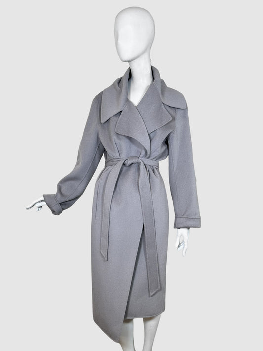 Marina Rinaldi Angora Blend Belted Coat - Size 14