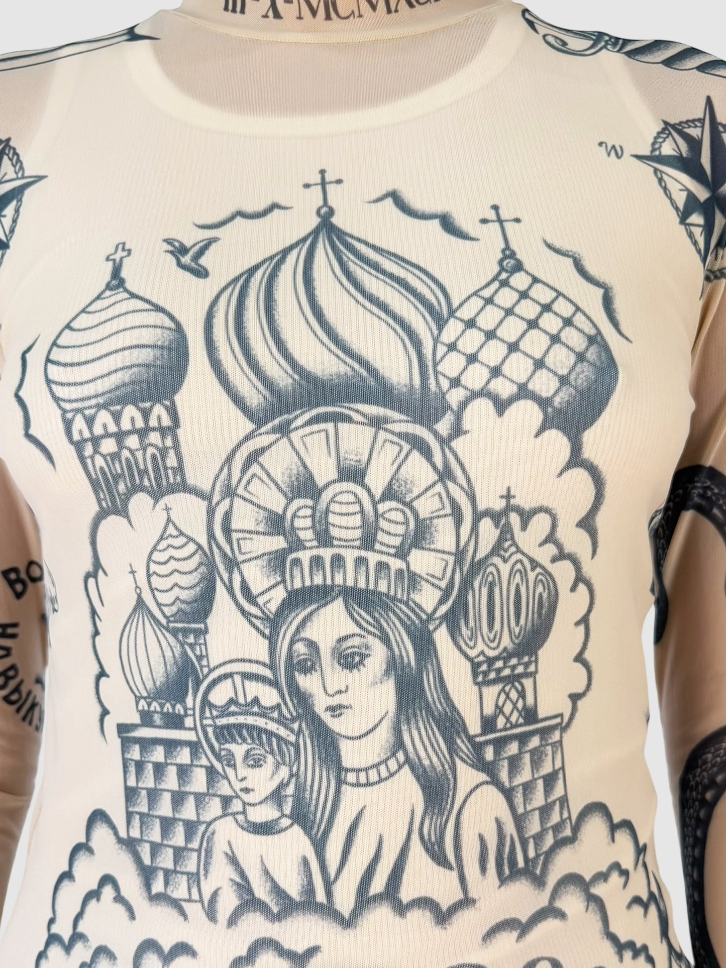 Mesh Tattoo Top