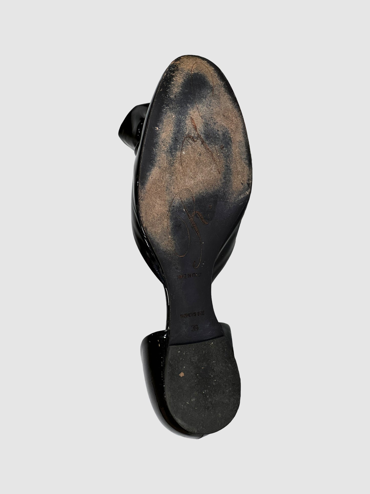 Roger Vivier Patent Leather D'Orsay Flats - Size 39