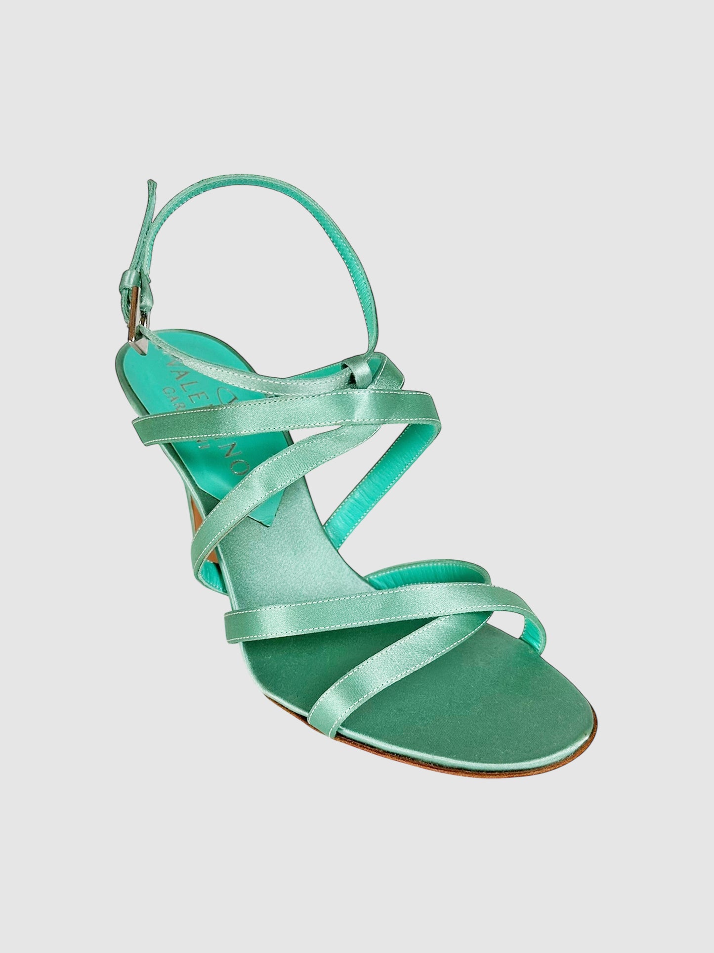 Satin Strappy Pumps