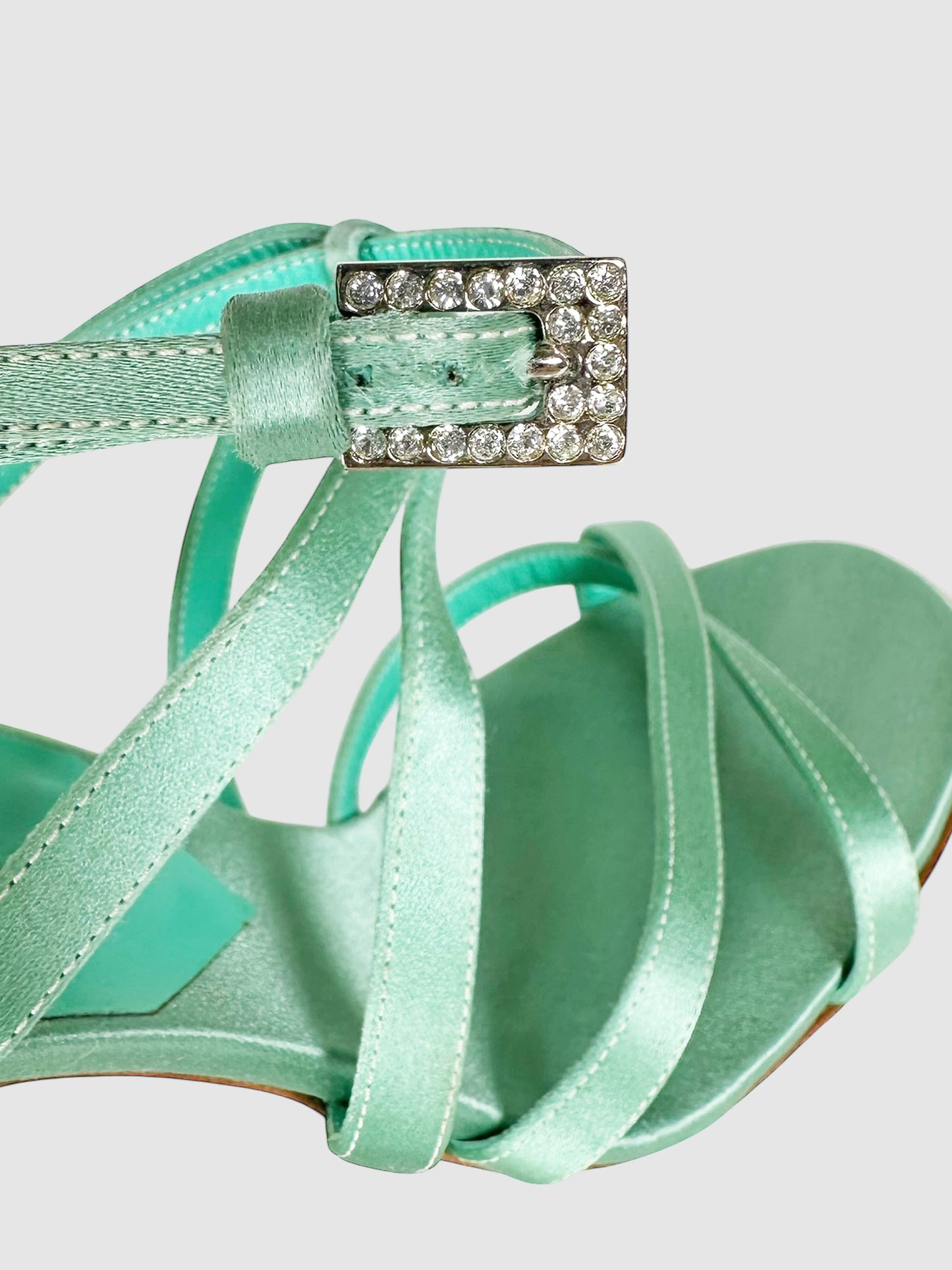 Satin Strappy Pumps