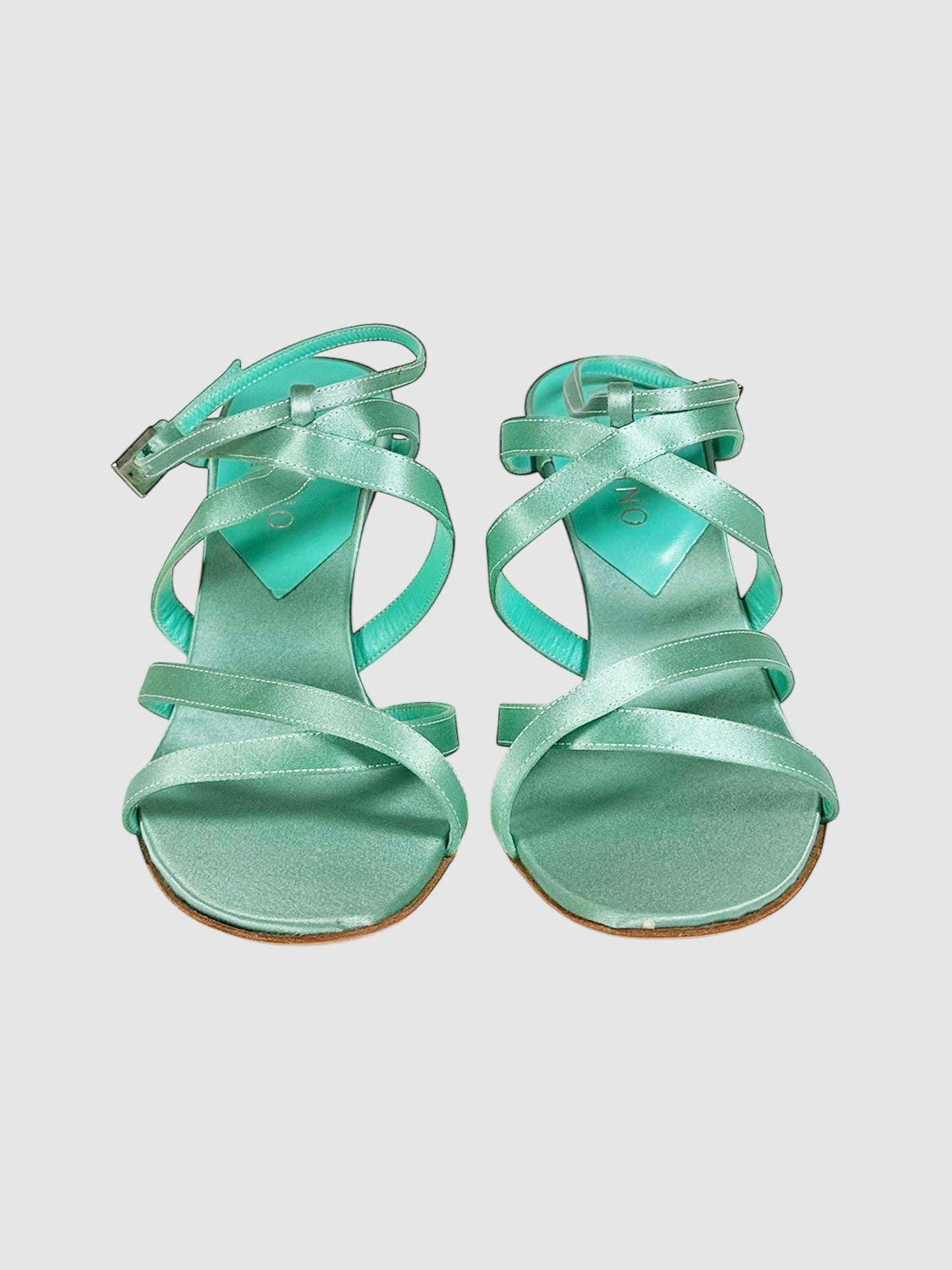 Satin Strappy Pumps