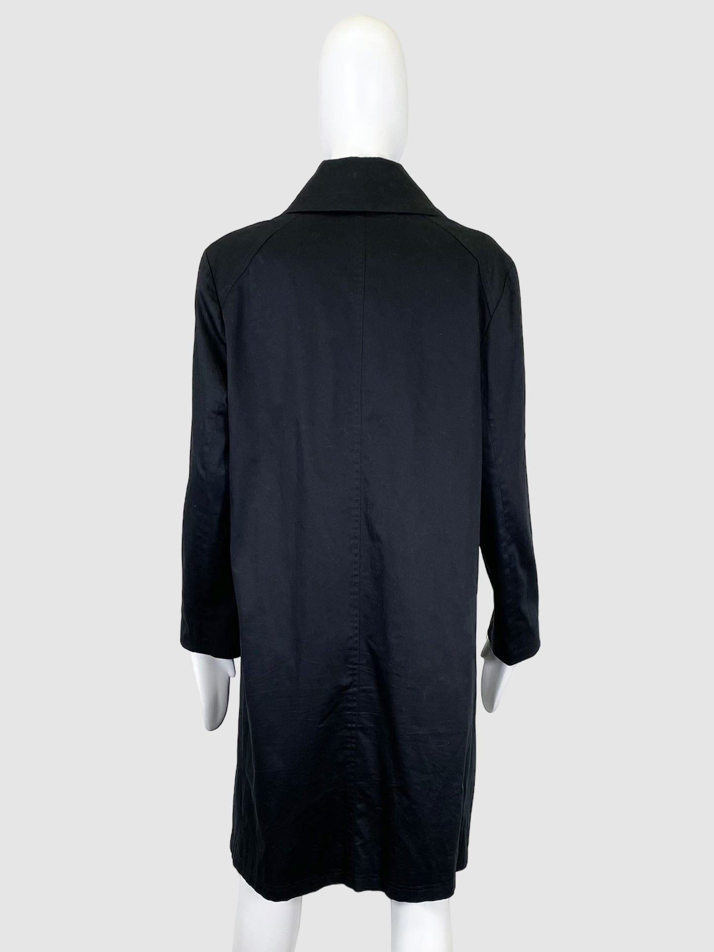 Single-Breasted Trench Coat - Size 12
