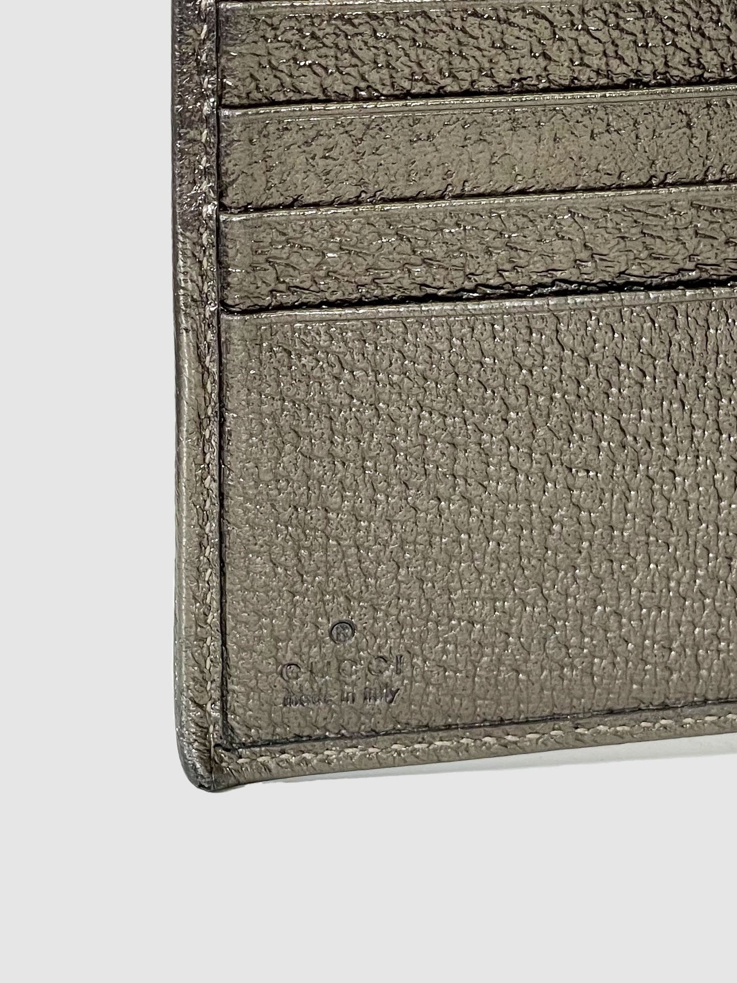 Canvas and Leather D Ring Compact Wallet