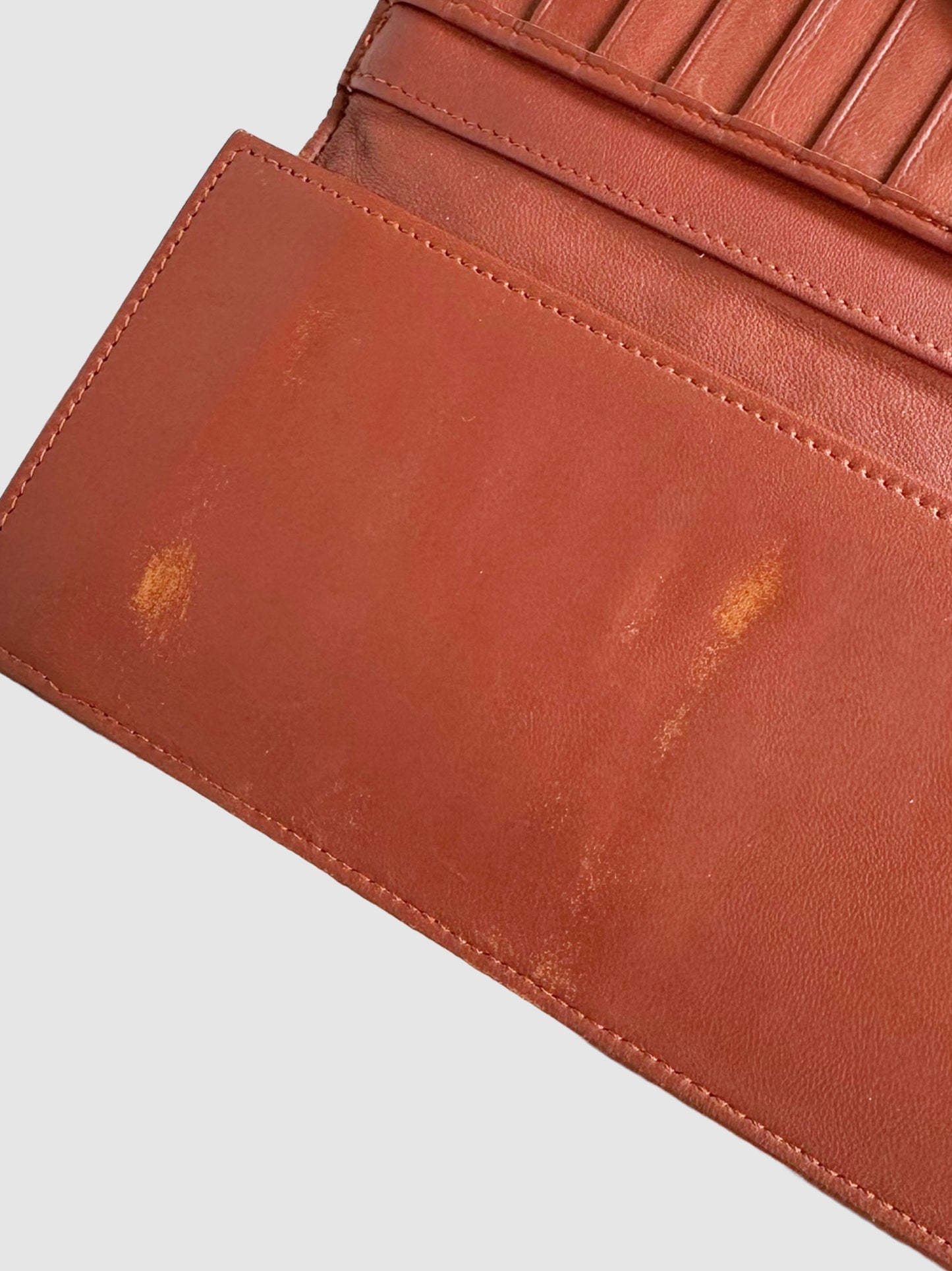 Intrecciato Woven Leather Wallet