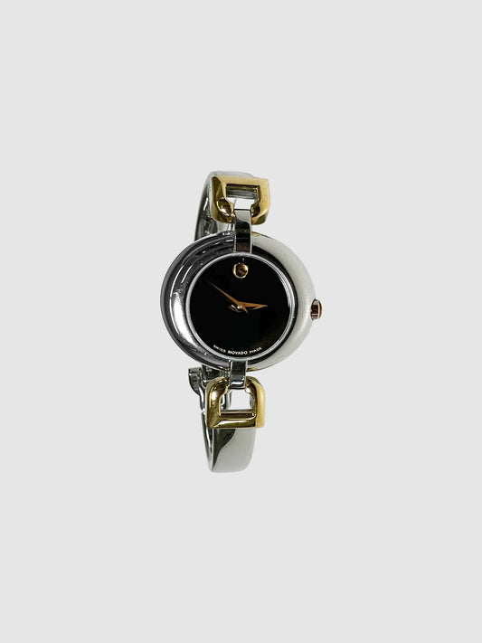 Silver with Gold-Tone Accent Watch