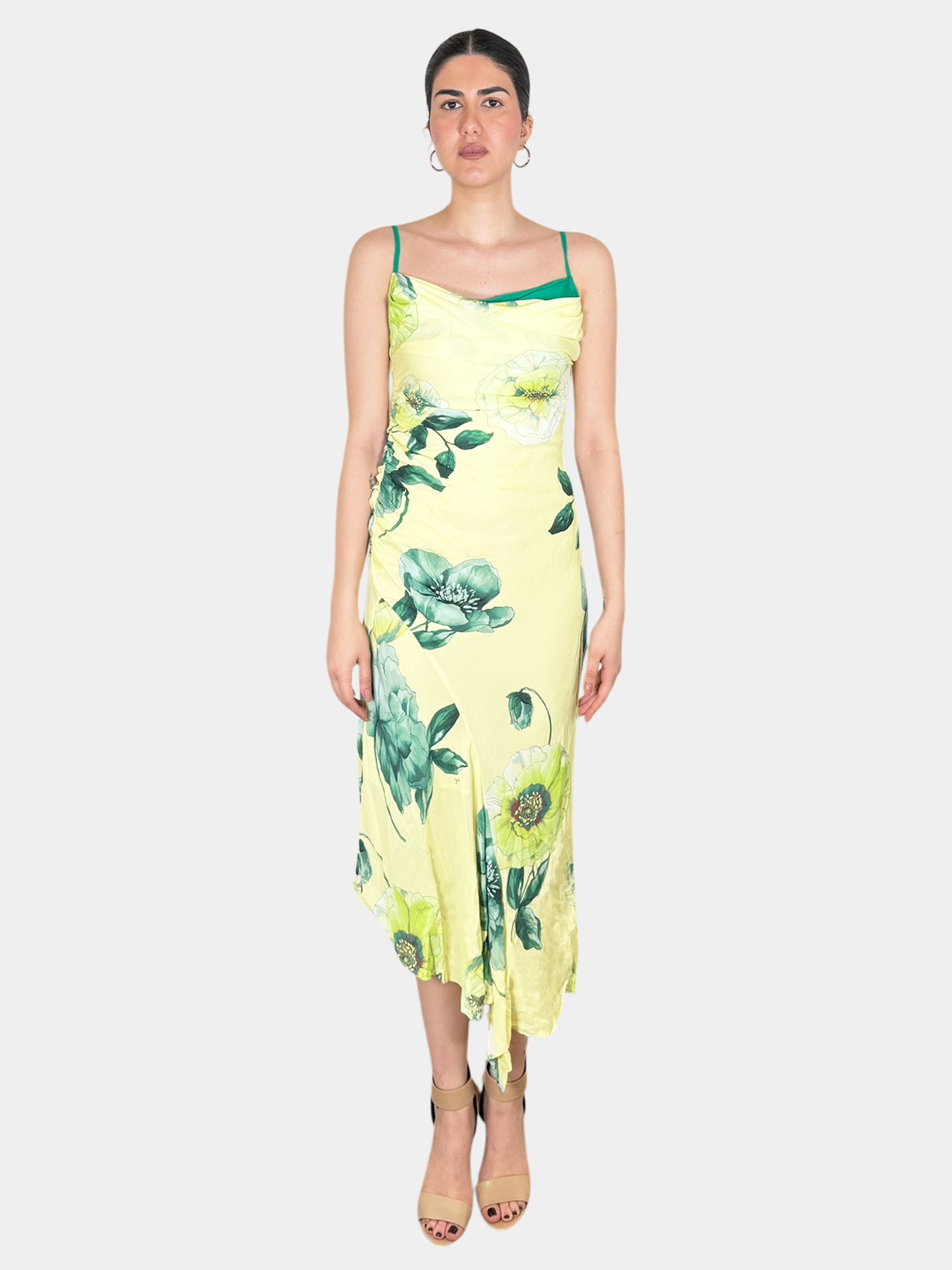Floral Midi Dress - Size 2