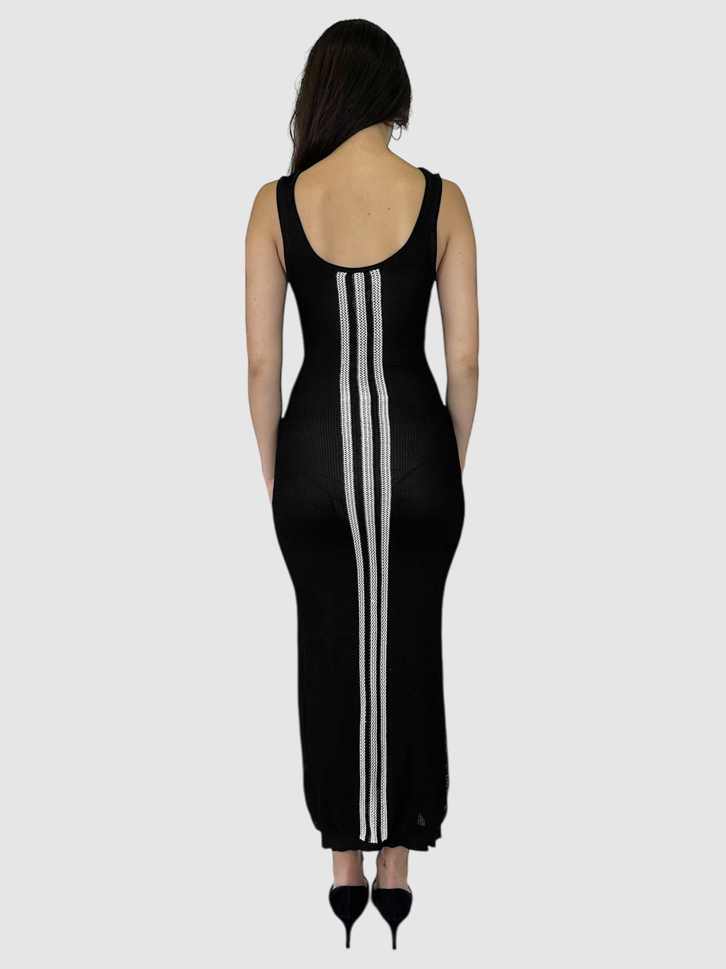 Y-3 Knit Three Stripe Maxi Dress - Size Extra Small