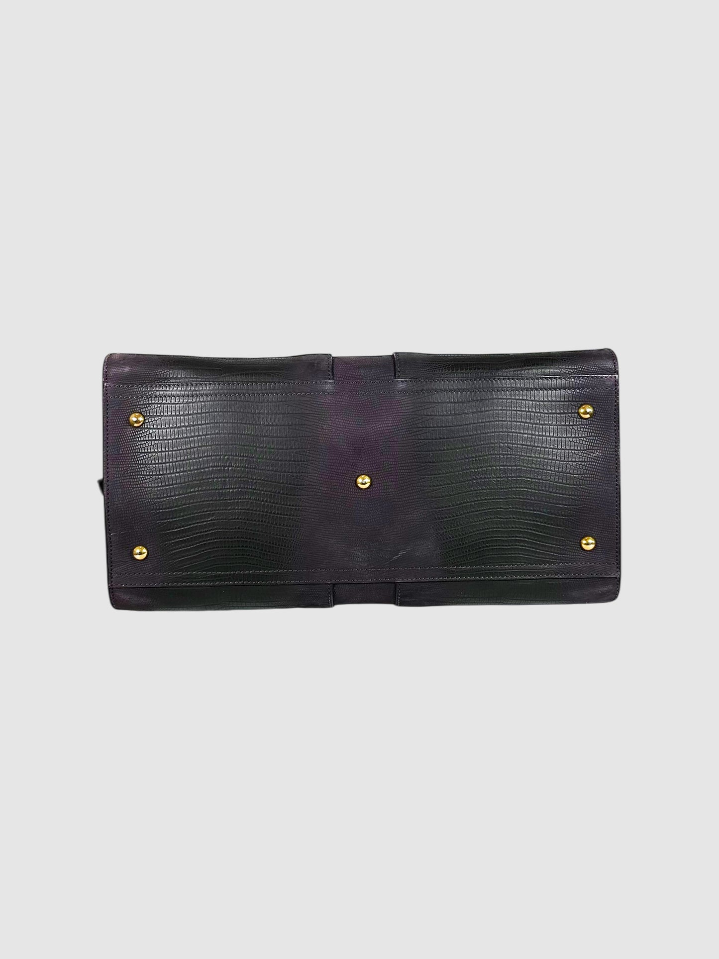 Lizard Embossed Cabas Chyc Bag
