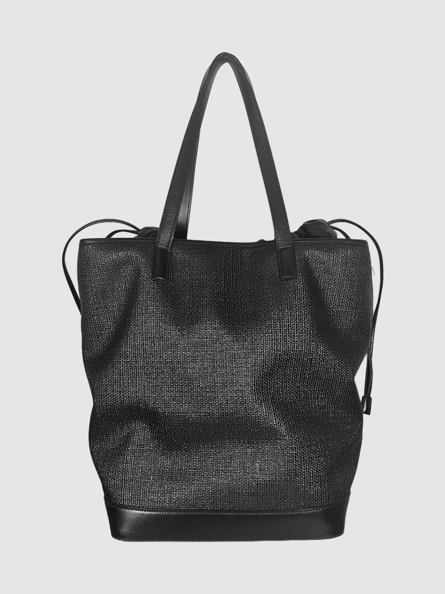 Woven Raffia Teddy Shopping Tote