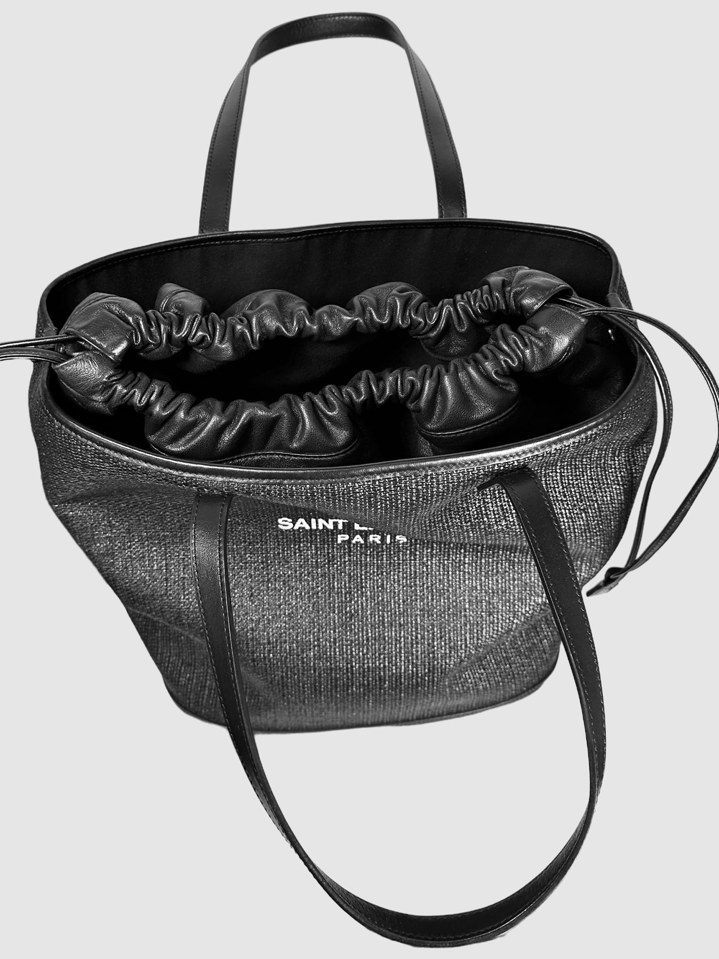 Woven Raffia Teddy Shopping Tote