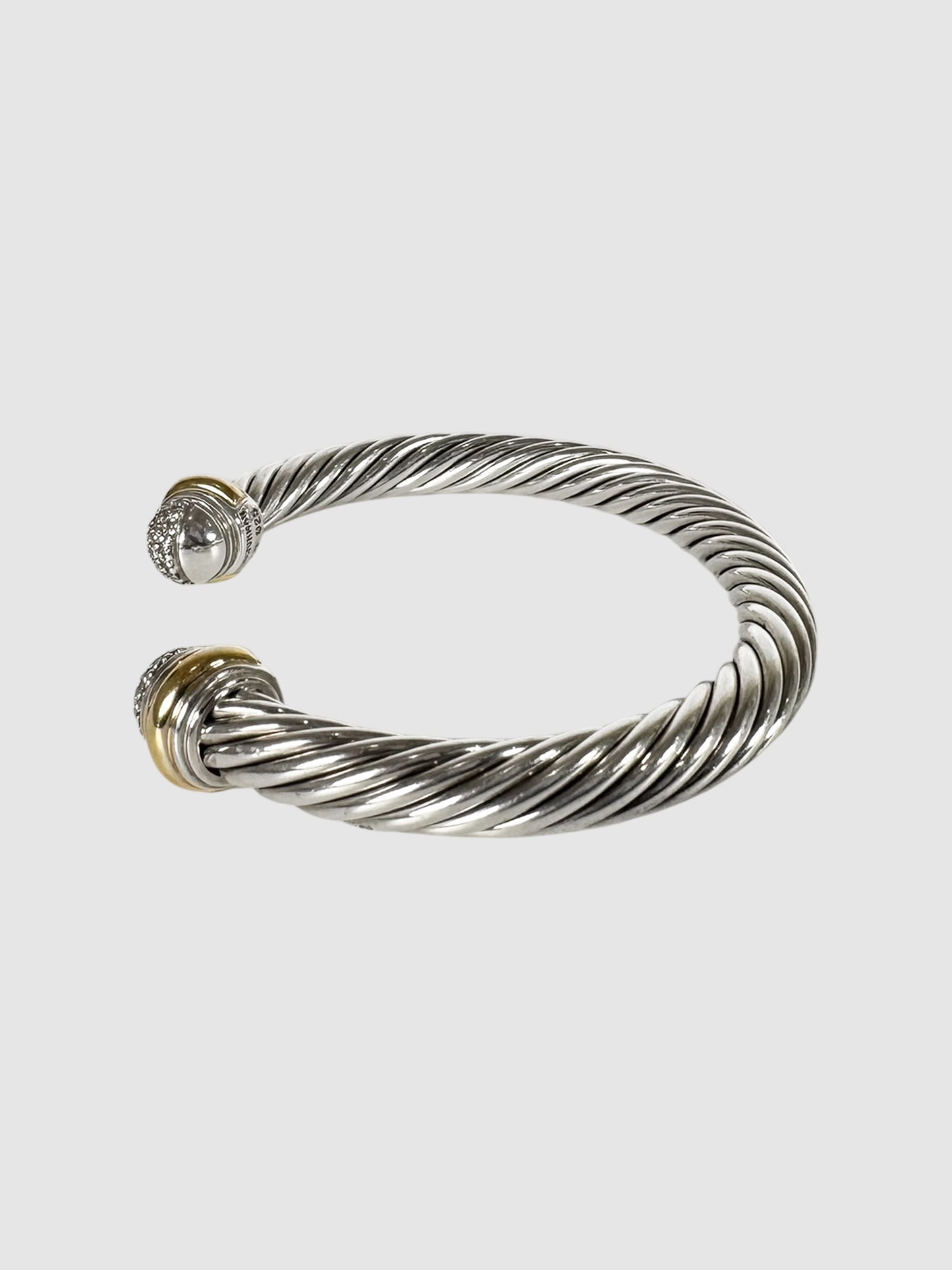 Pavé Diamond Cable Bangle Bracelet