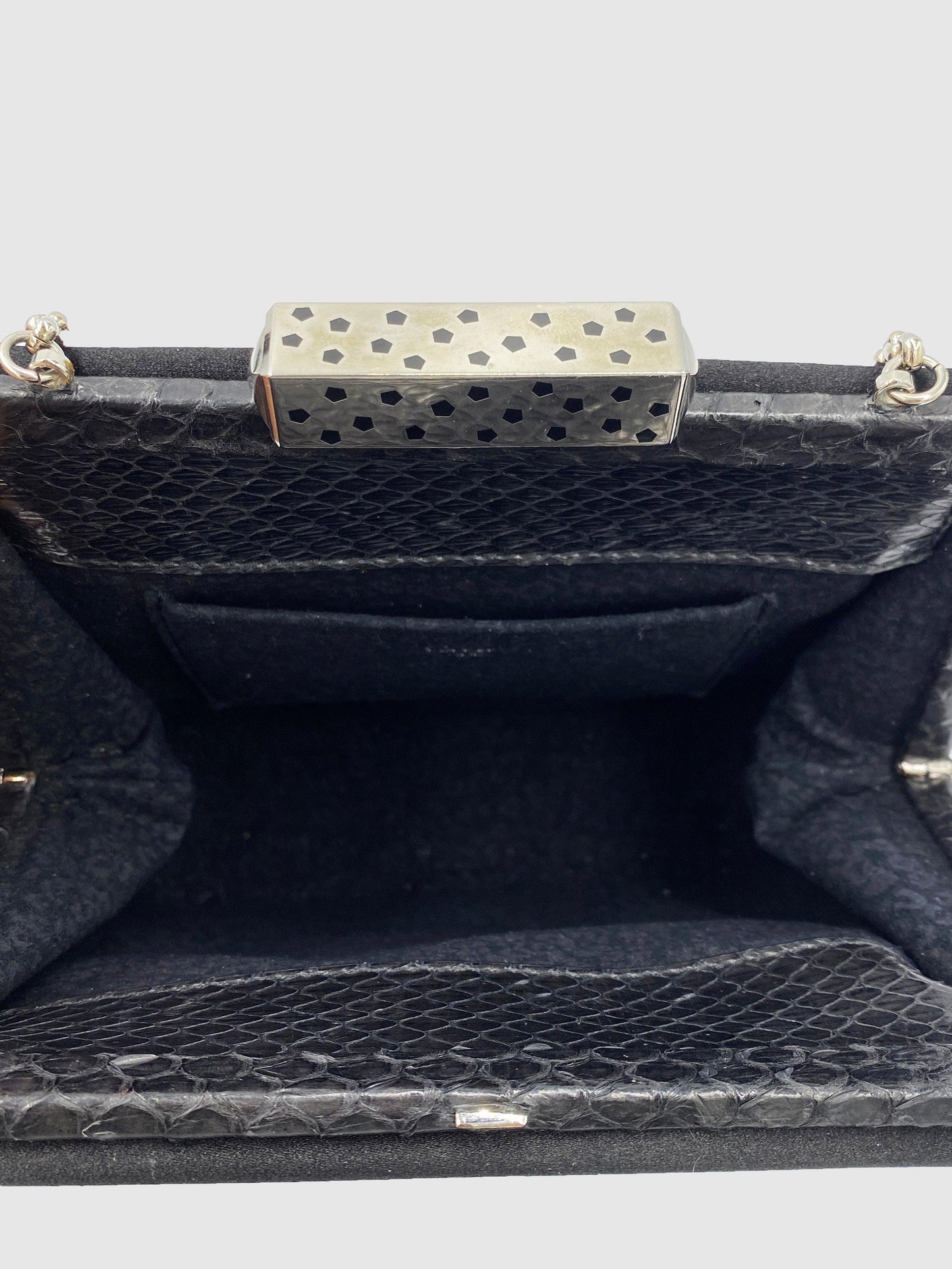 Cartier Grossgrain Structured Clutch - Second Nature Boutique