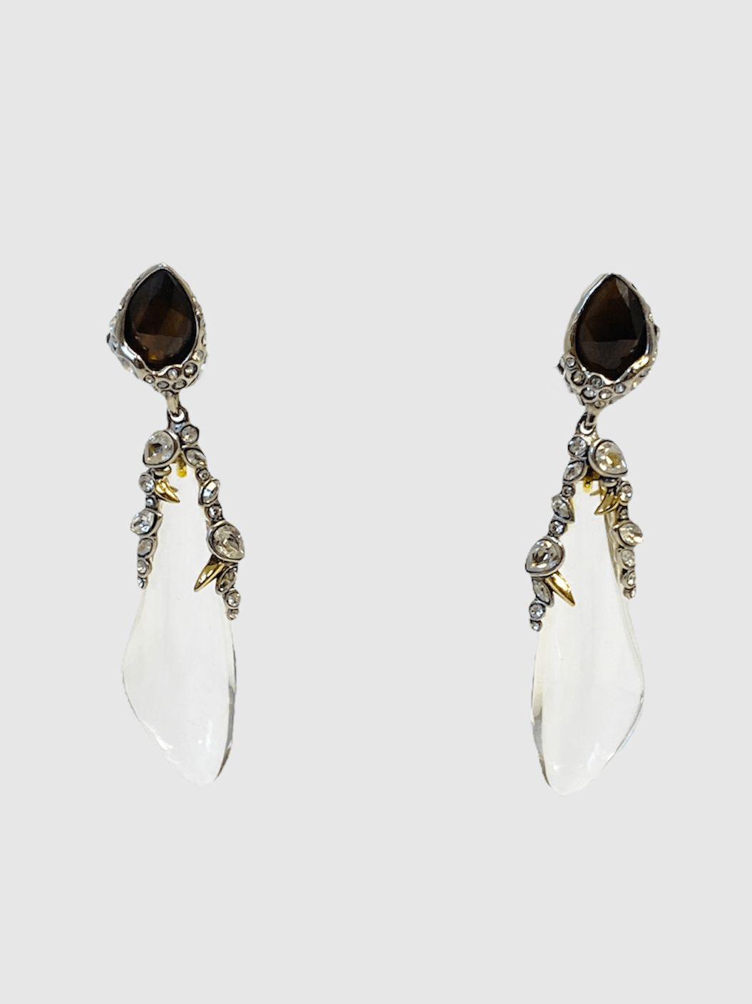 Encrusted Alexis Bittar Clip On Earrings Alexis Bittar Drop Clip