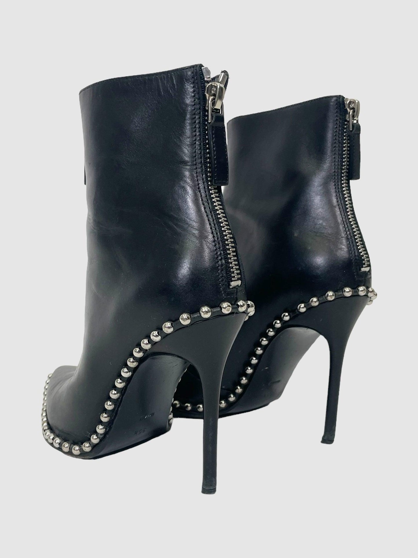Alexander Wang Studded Black Heel Boots - Size 35 1/2 - Second Nature Boutique