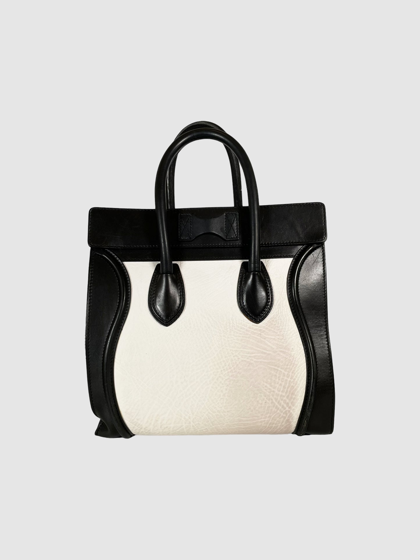 Celine Black & White Medium Luggage Bag