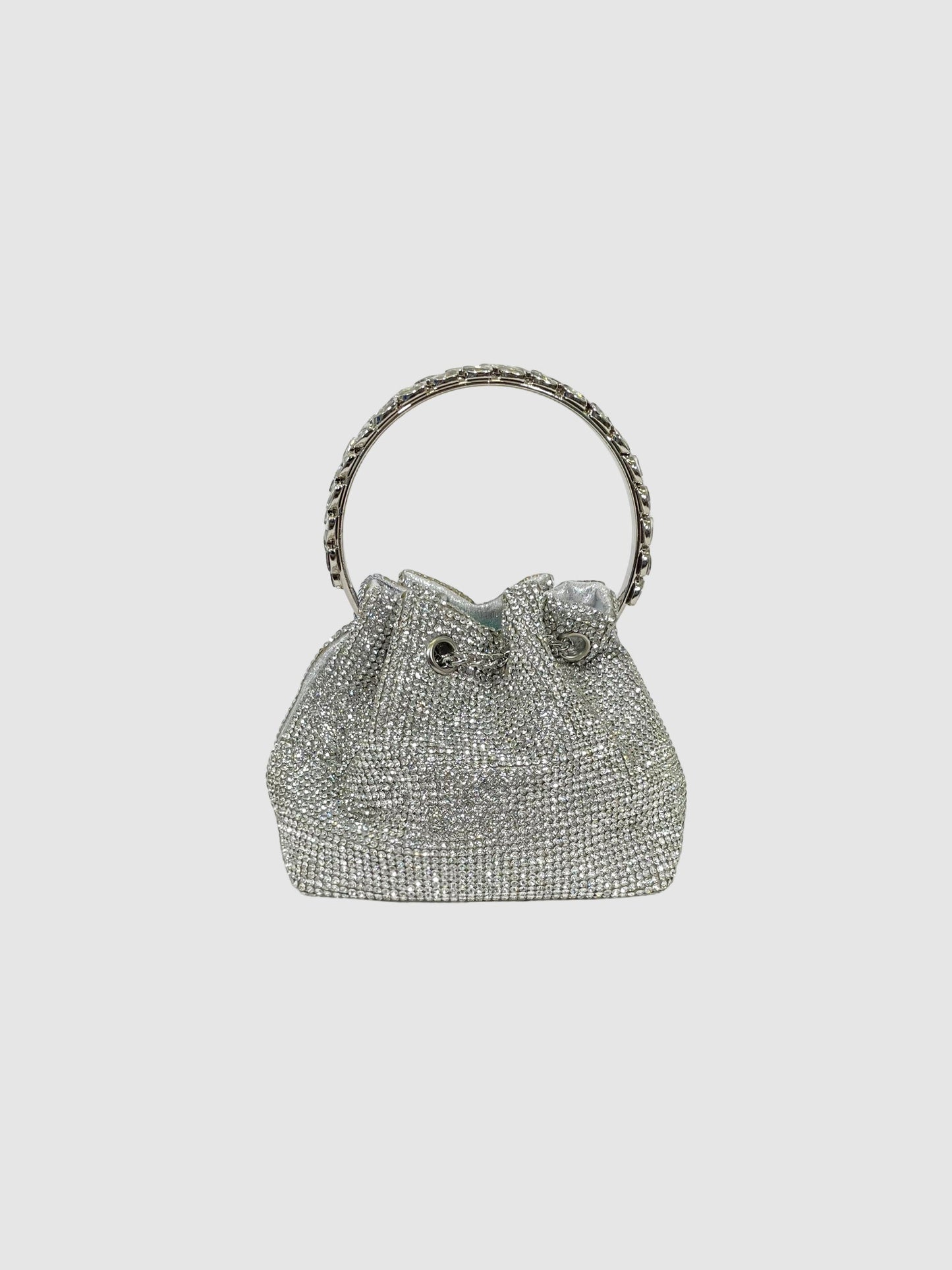 Rhinestone Mini Bucket Bag