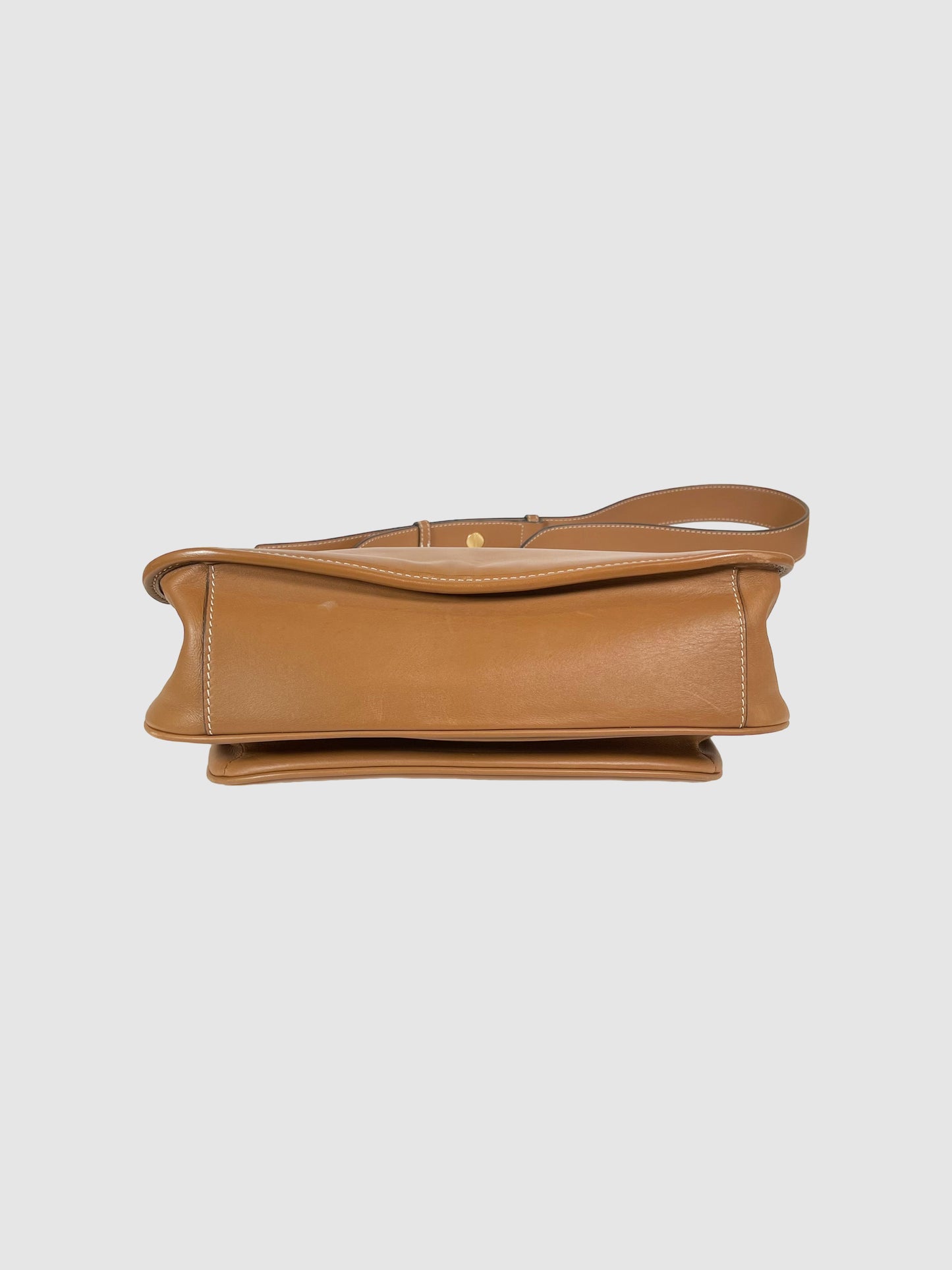 Tory Burch Leather Saddle Bag Crossbody