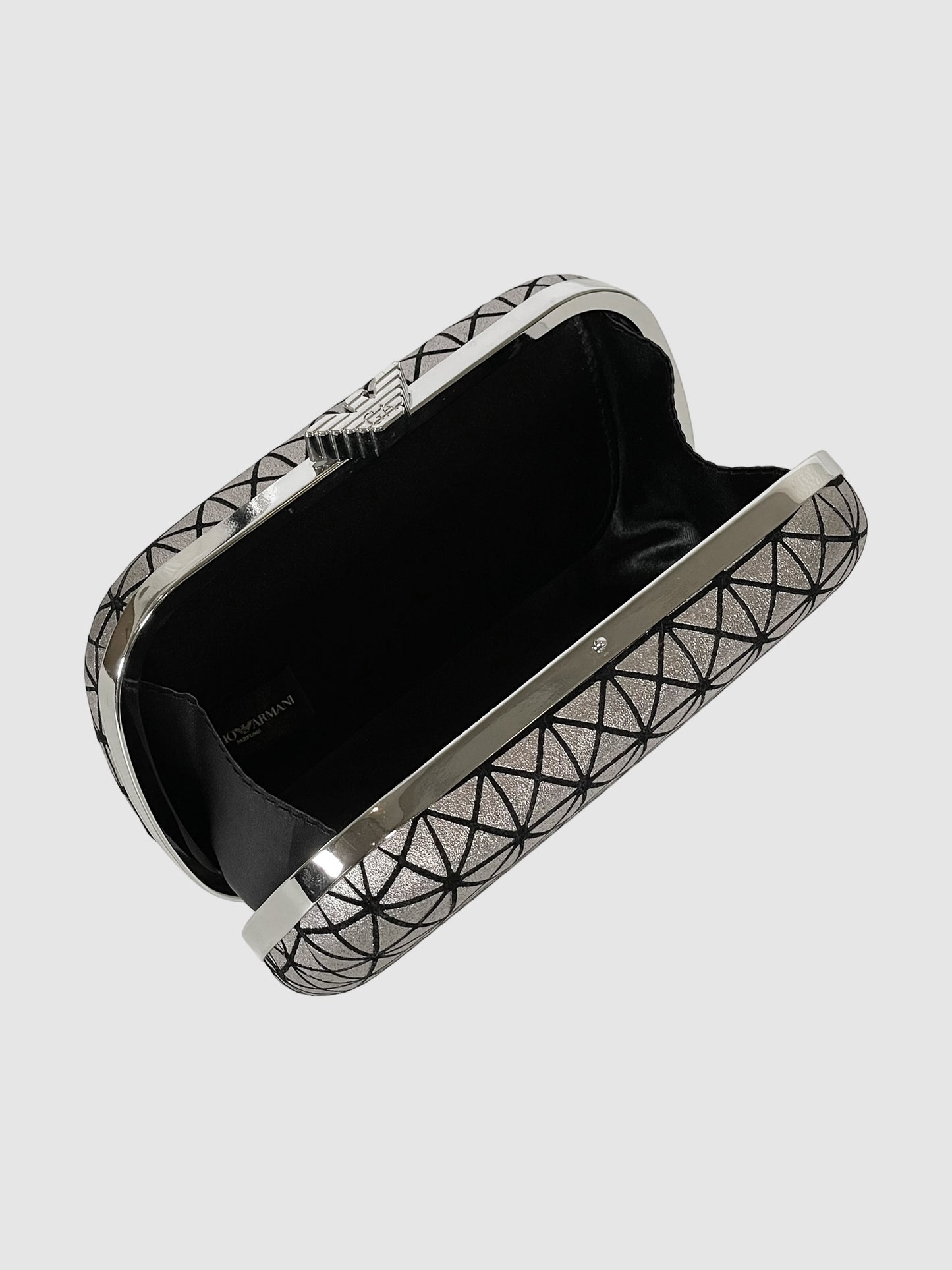 Emporio Armani Perfume Silver Clutch