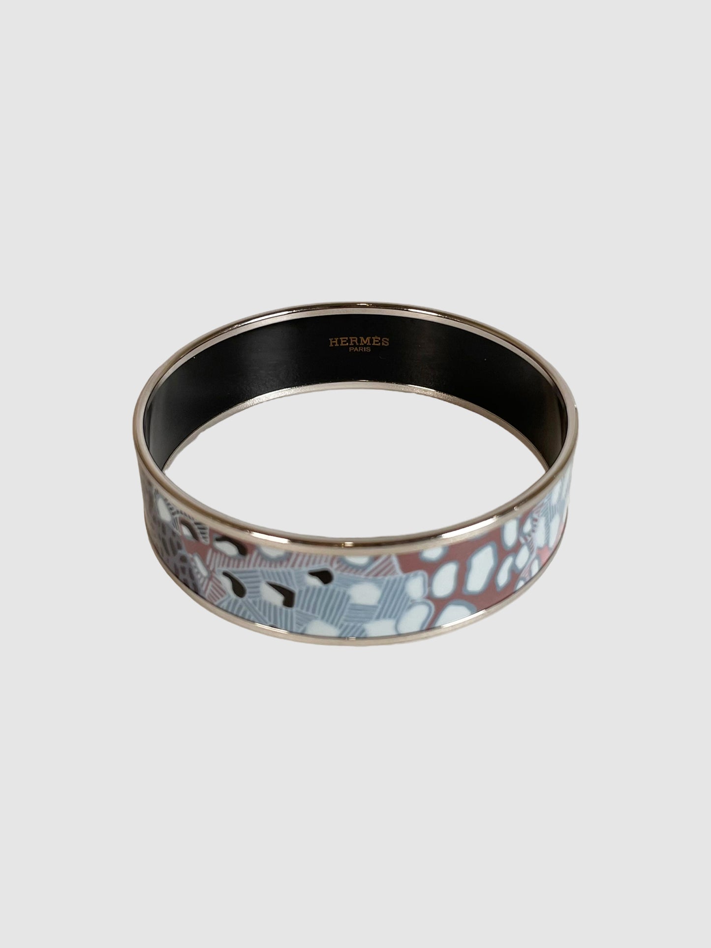 Wide Enamel Bangle