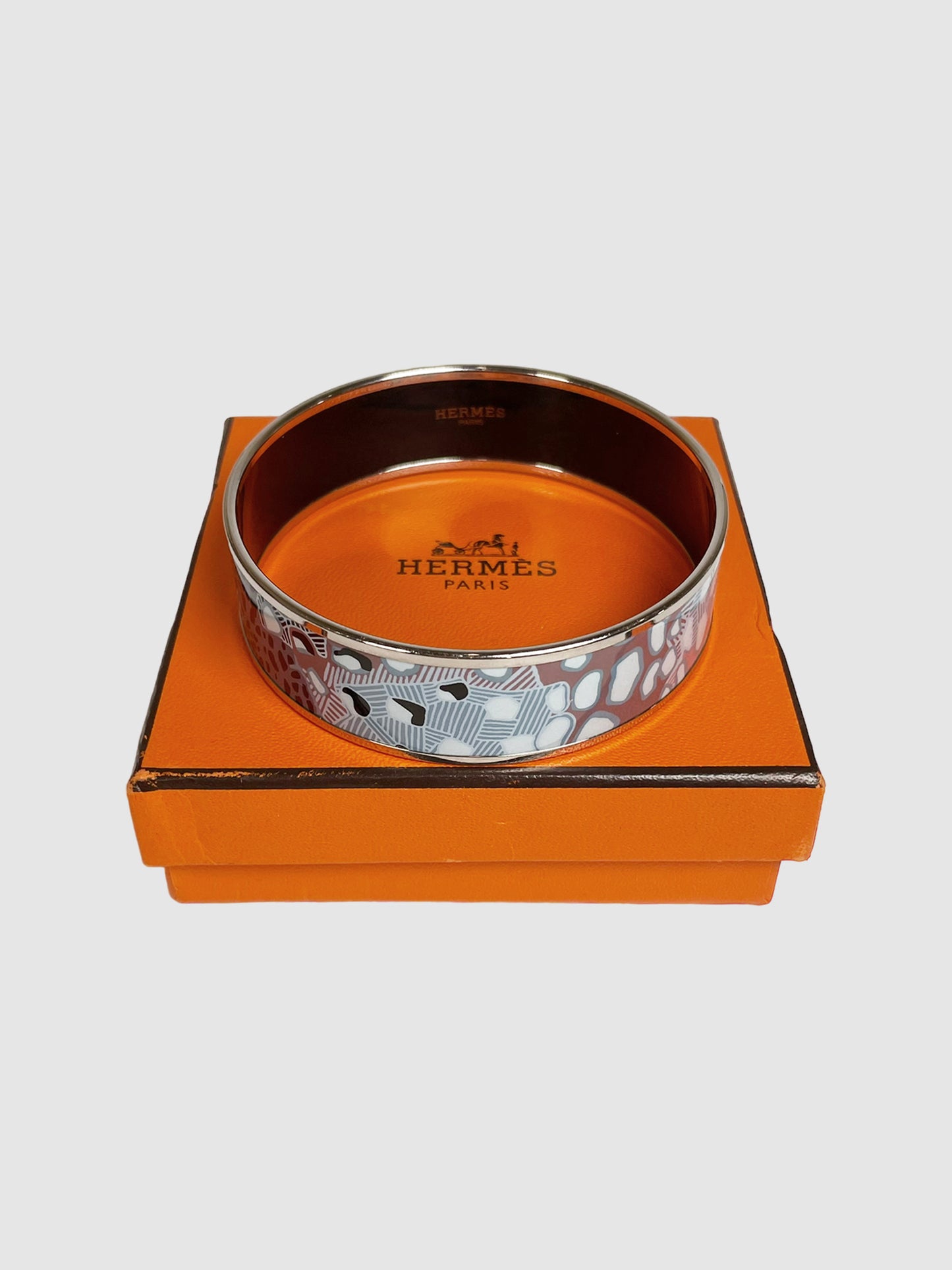 Wide Enamel Bangle