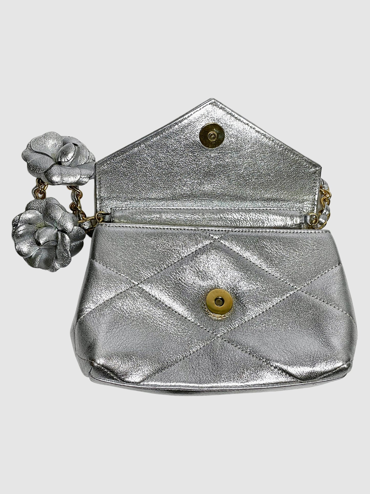 Chanel Vintage Camelia Quilted Bag