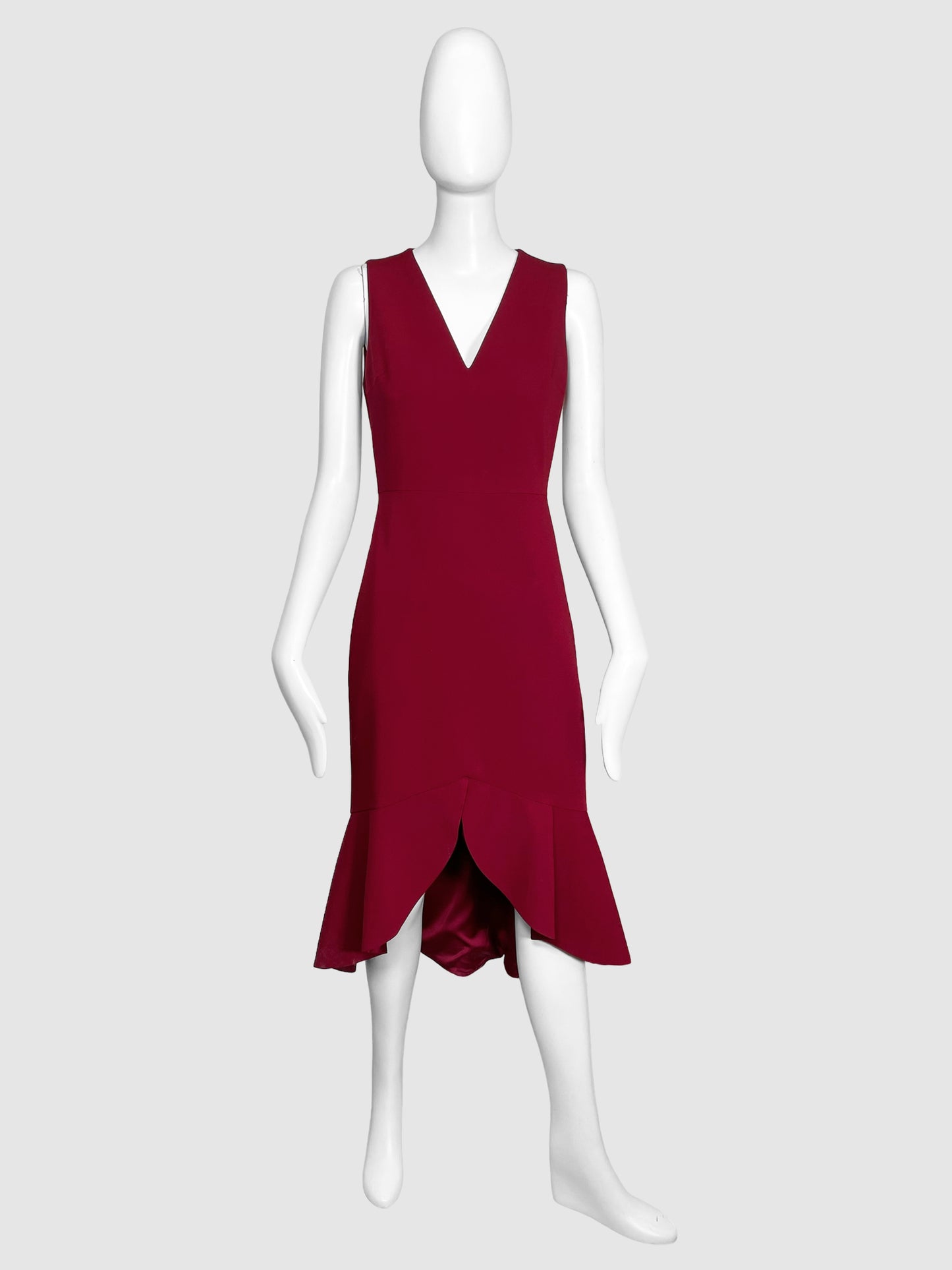 Alice + Olivia Burgundy Shift Dress - Size 6