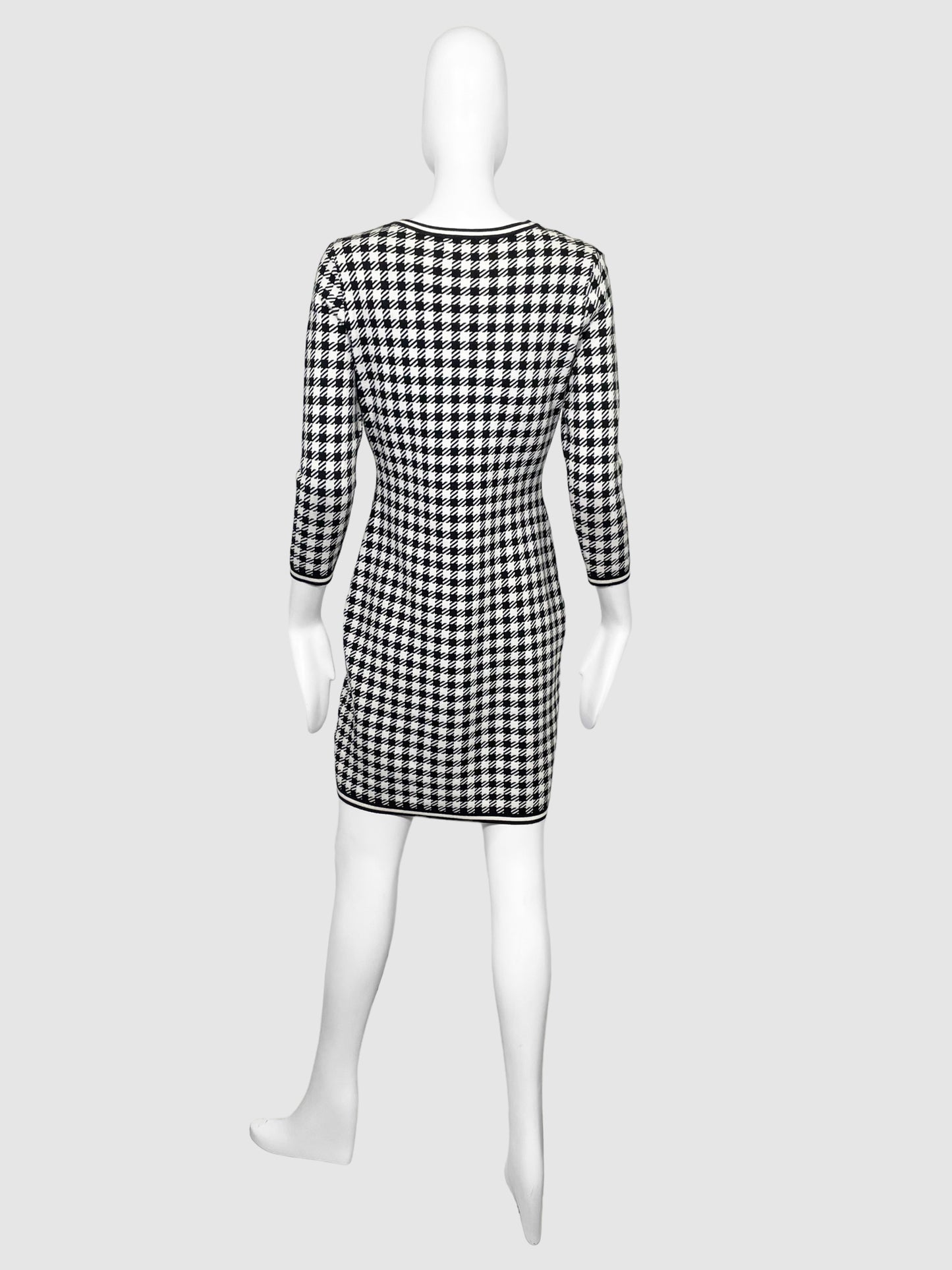 Ralph Lauren Houndstooth Print Dress - Size S