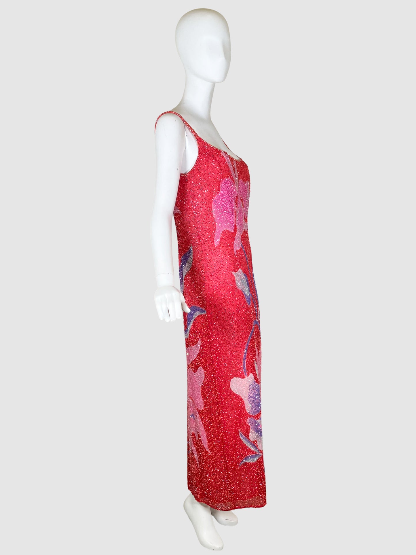Beaded Cocktail Dress - Size 12