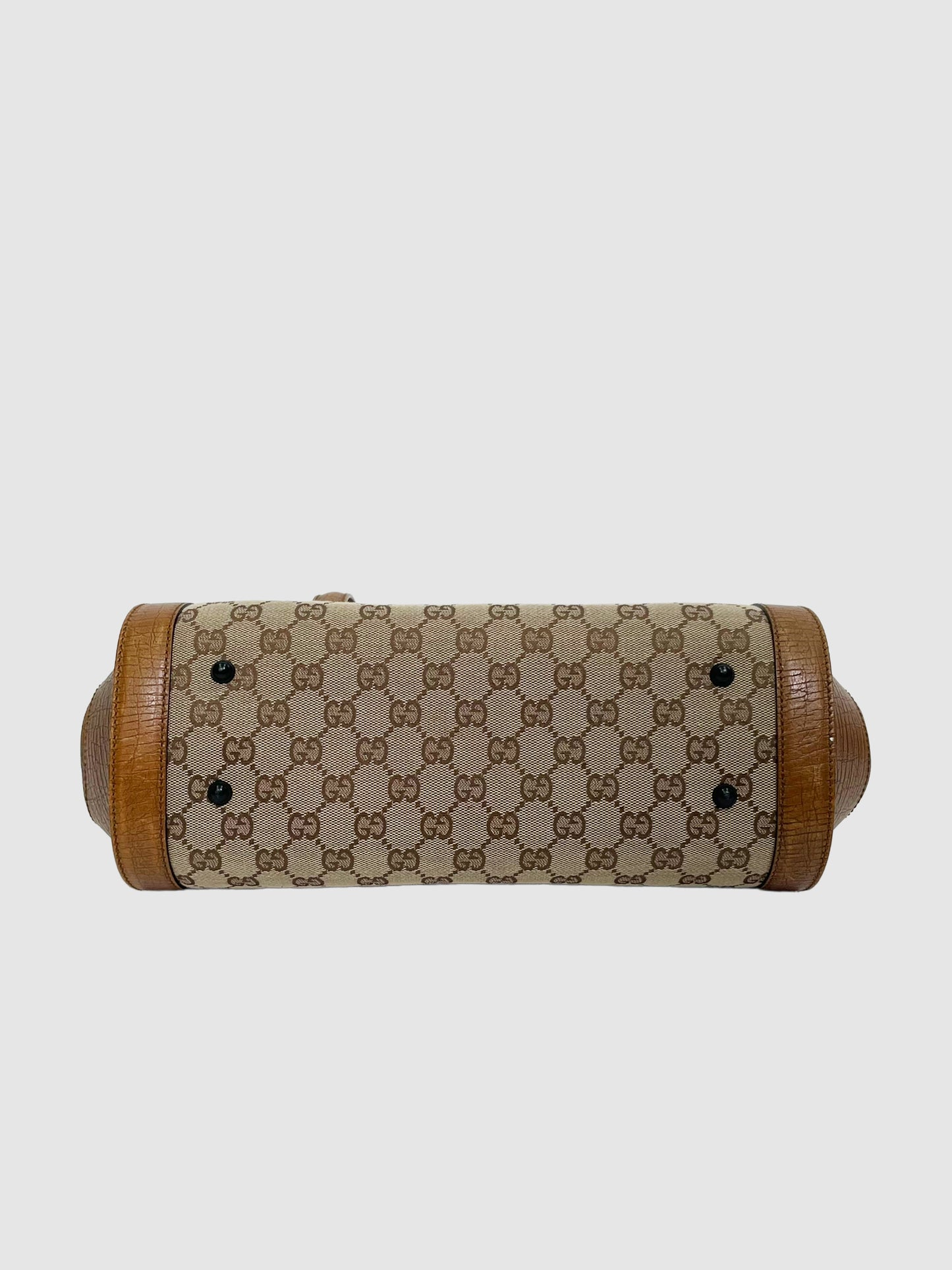 Gucci GG Canvas Bamboo Bullet Bag