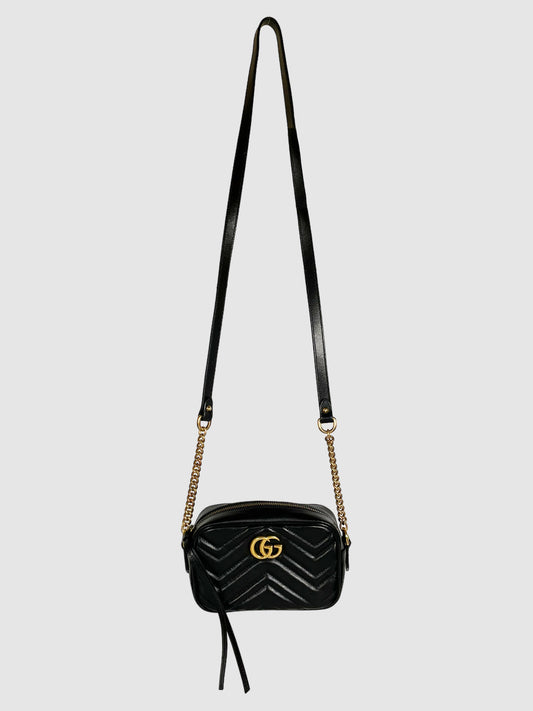 Gucci Matelasse GG Marmont Chain Mini Shoulder Bag